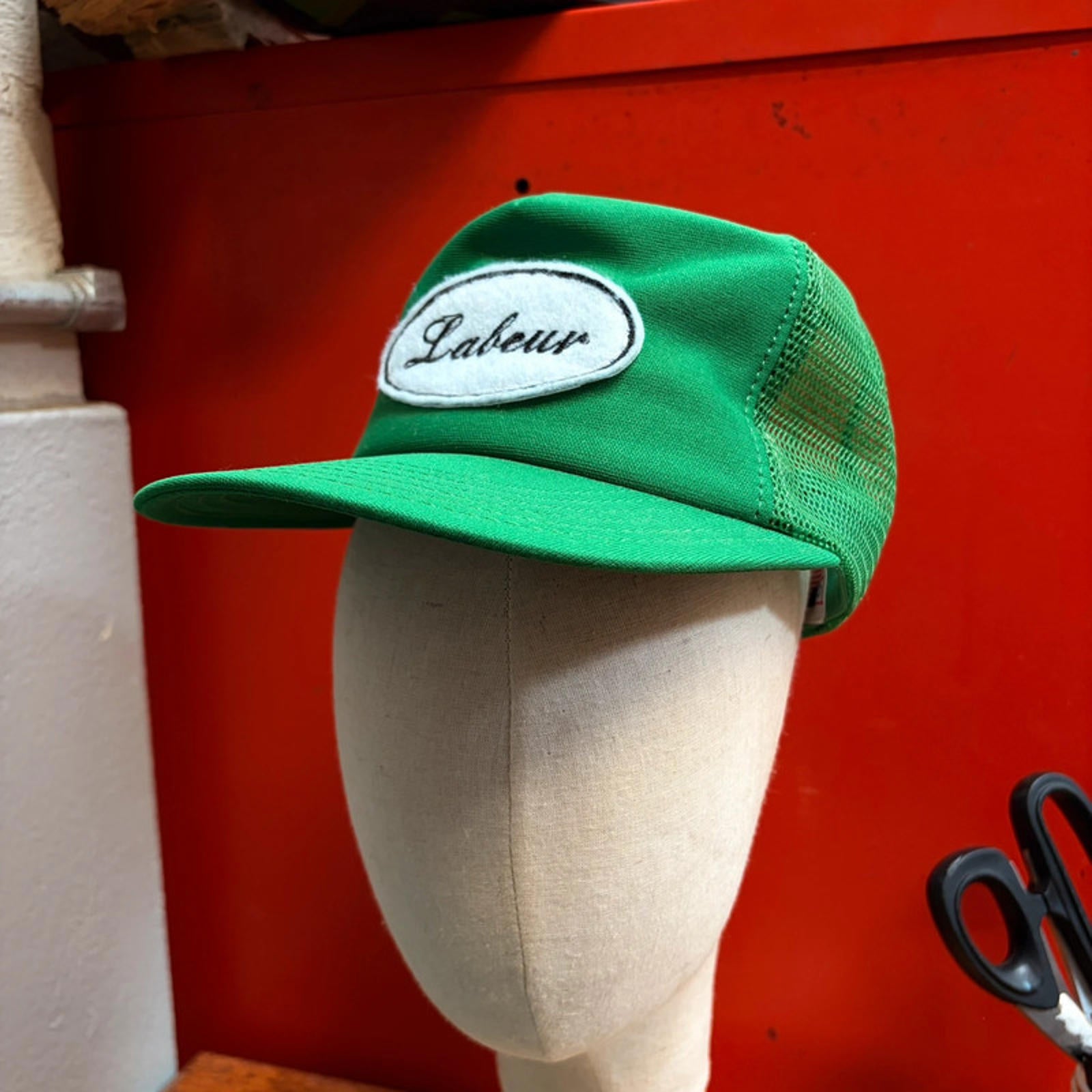Labeur Vintage Upcycled Cap - Green Mesh Trucker
