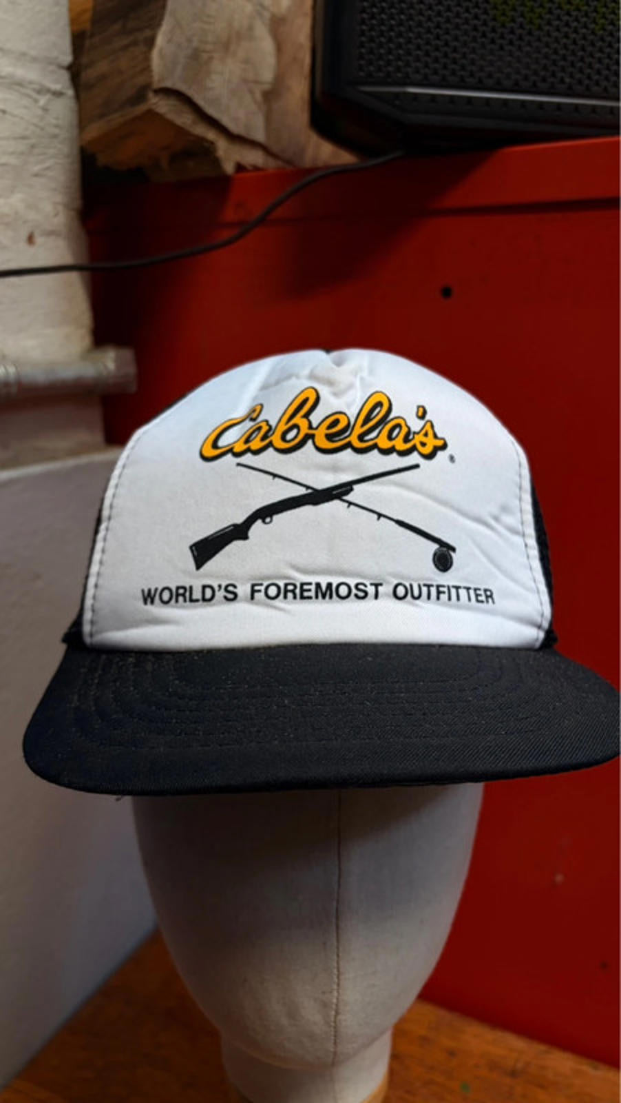 Vintage Cabela's "World's Foremost Outfitter" Trucker Hat - Hunting/Fishing