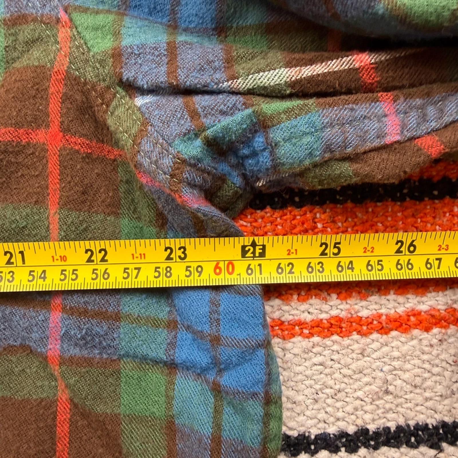 L.L. Bean Traditional Fit Scotch Plaid Flannel - Green/Blue/Brown