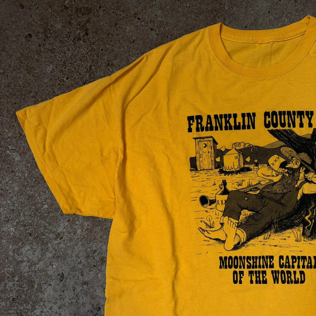 Vintage Franklin County Virginia Moonshine Capital T-Shirt - Cut Hem