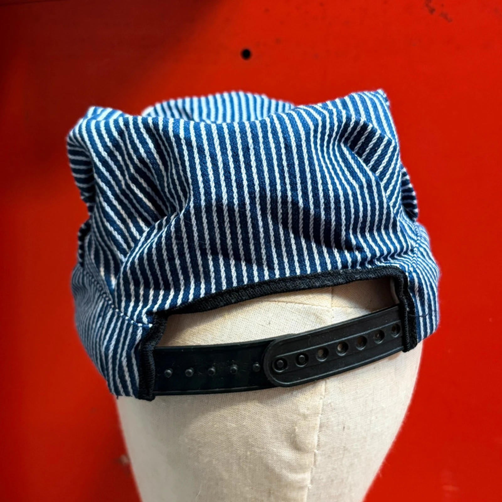 Vintage Norfolk Southern Railroad Engineer Cap - Hickory Stripe