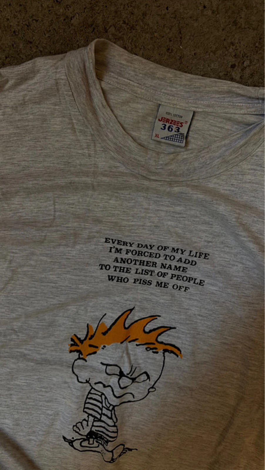 90s Calvin & Hobbes Jerzees Graphic Tee