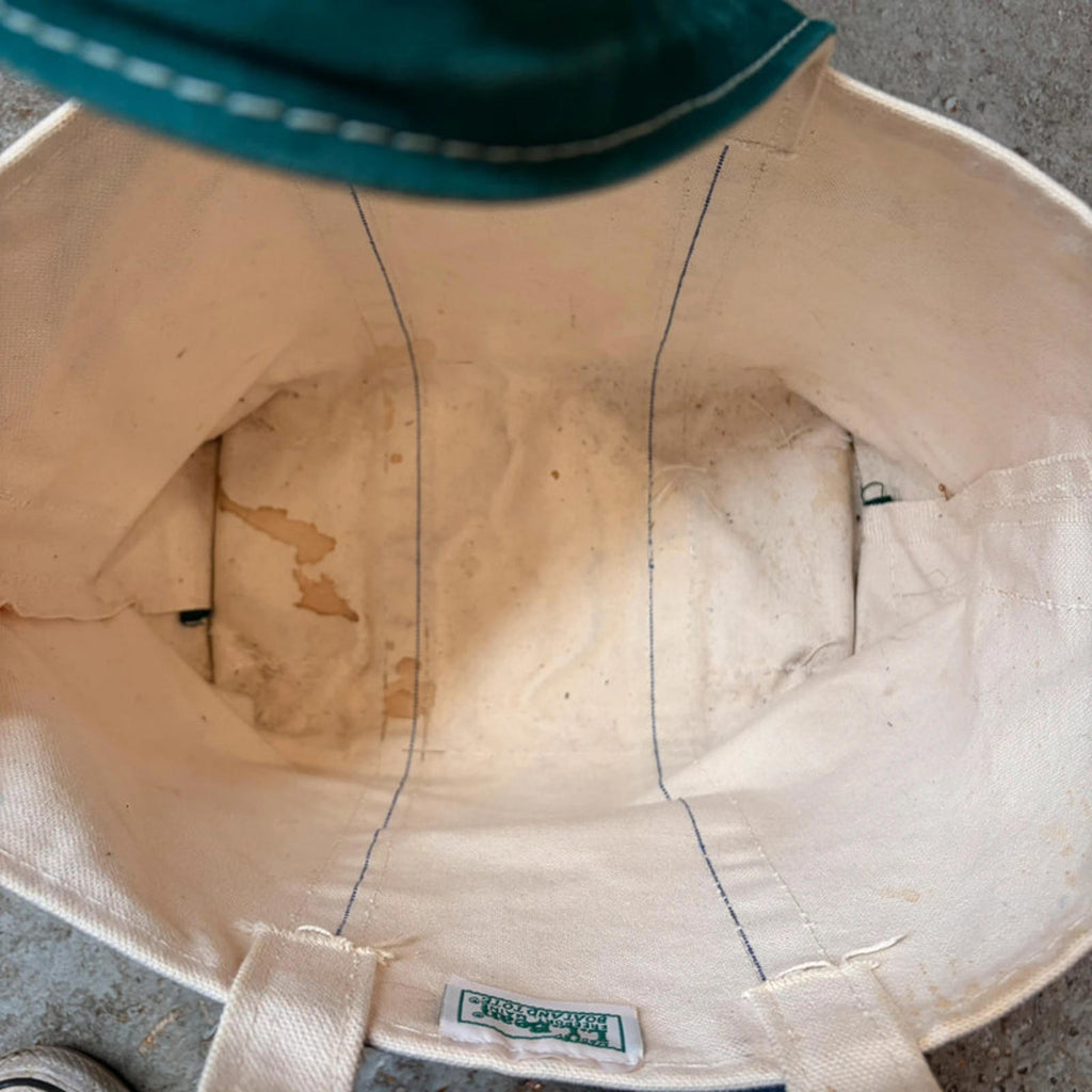 Vintage L.L.Bean Boat and Tote Bag - Hunter Green / Canvas