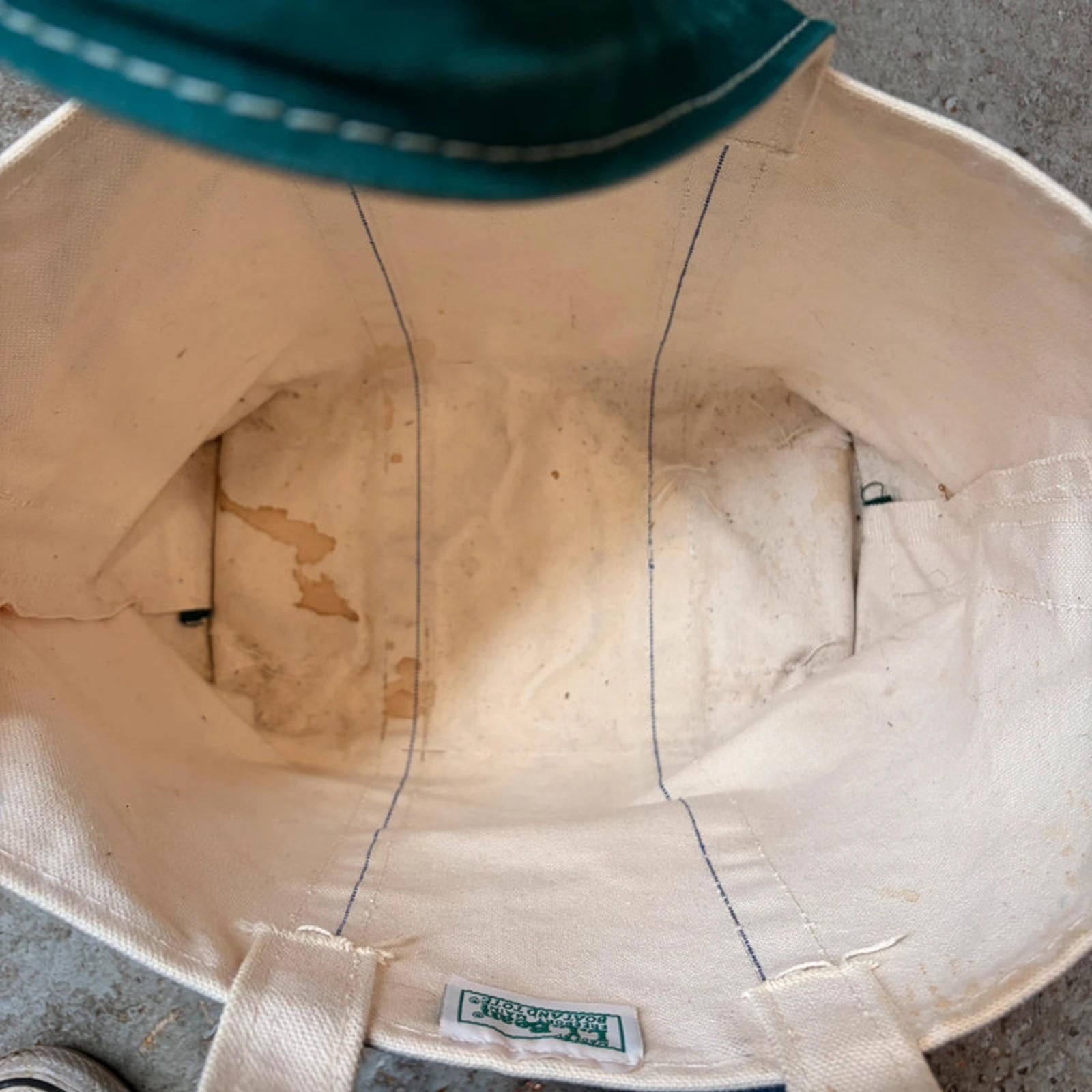 Vintage L.L.Bean Boat and Tote Bag - Hunter Green / Canvas