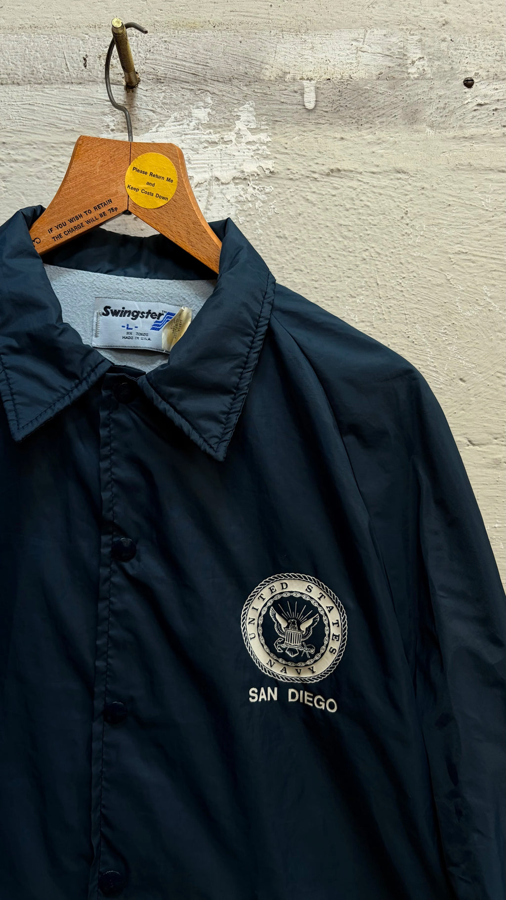 Vintage Navy Coach Jacket