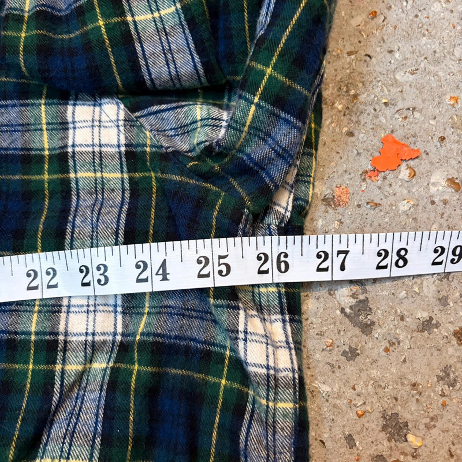 L.L.Bean Flannel Shirt - Green/Navy Tartan Plaid