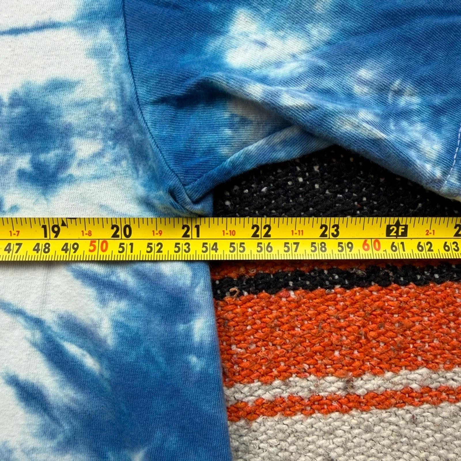 Grateful Dead Uncle Sam Skull Tie-Dye Shirt - Blue/White - Size Large