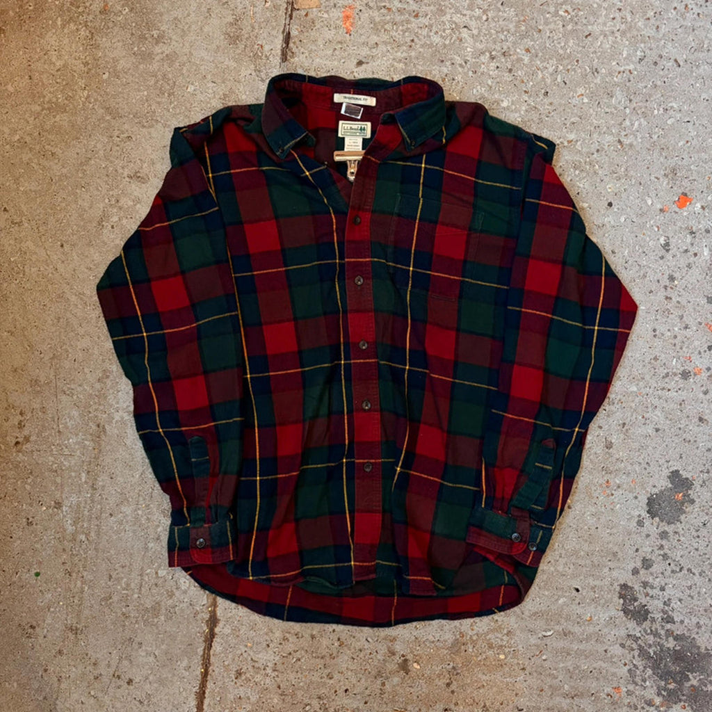 L.L.Bean Flannel Shirt - Classic Hunter Plaid