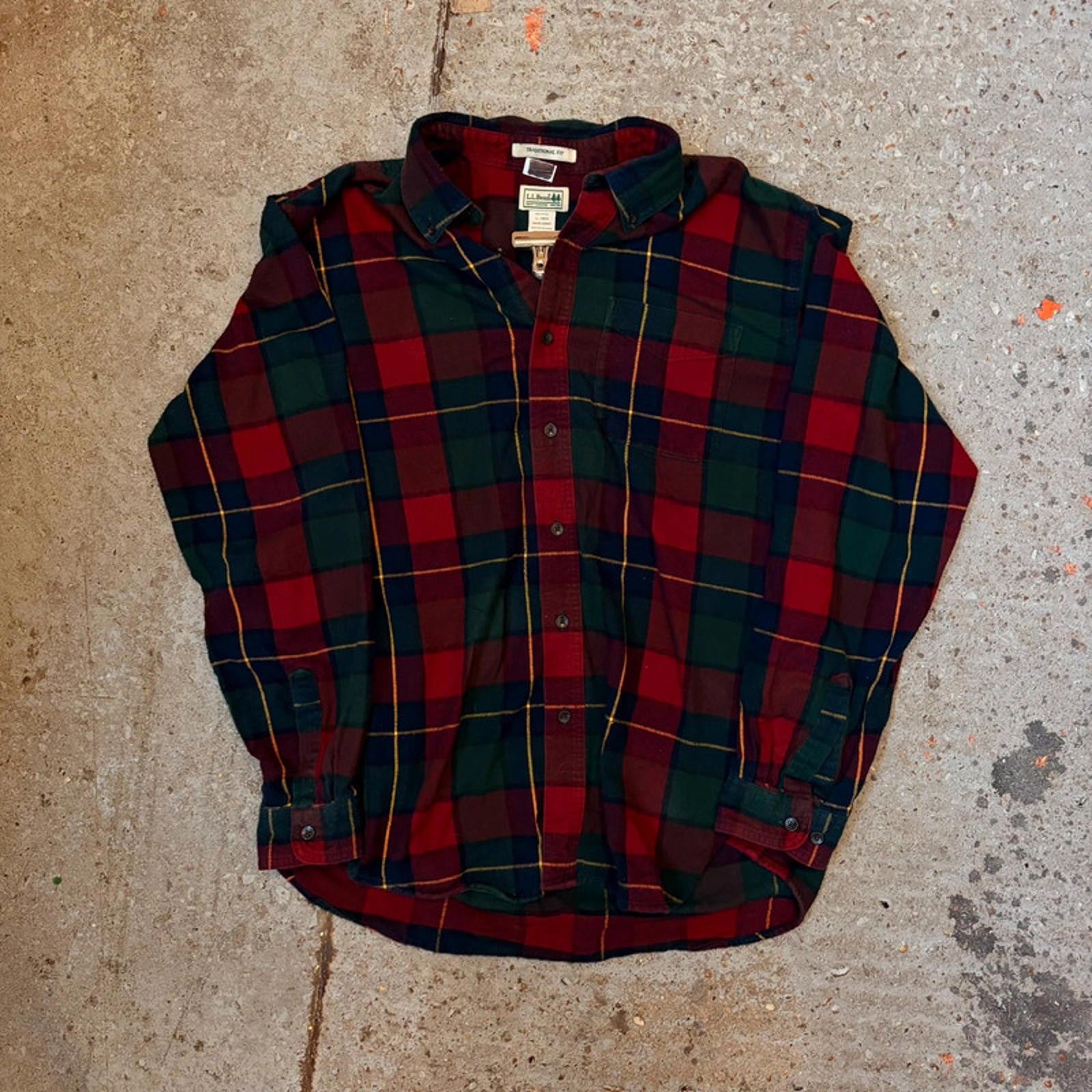 L.L.Bean Flannel Shirt - Classic Hunter Plaid