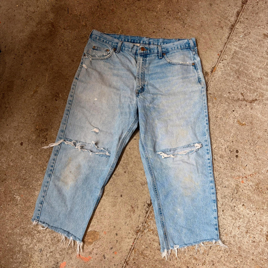 Vintage Carhartt Light Wash Jeans - Distressed & Ripped