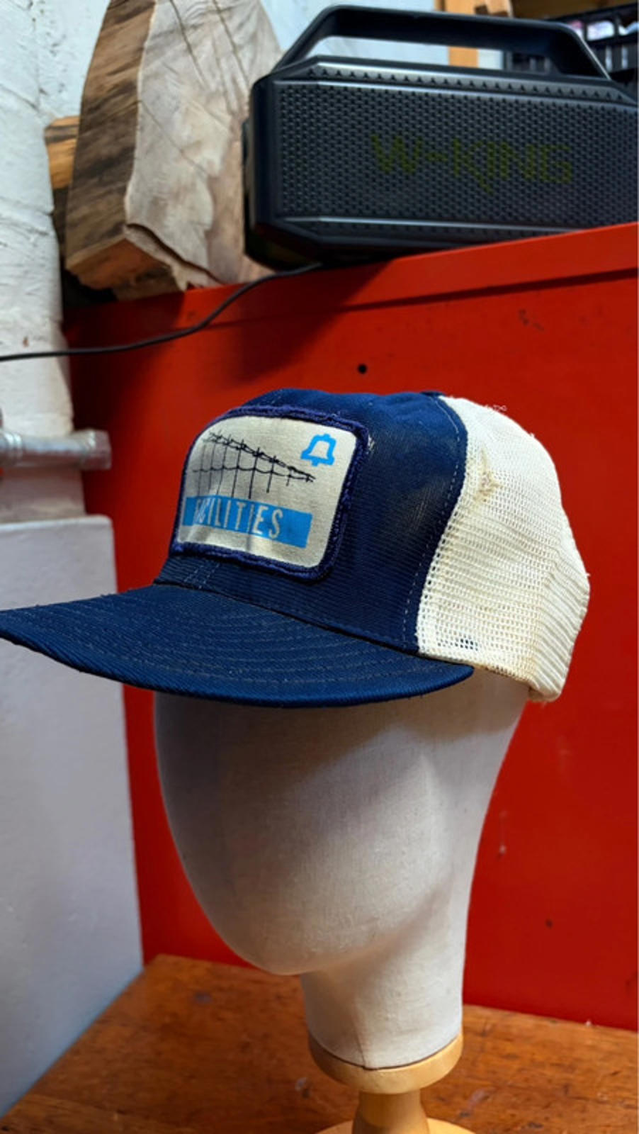 Vintage Facilities Trucker Hat - Navy/White Corduroy Bill