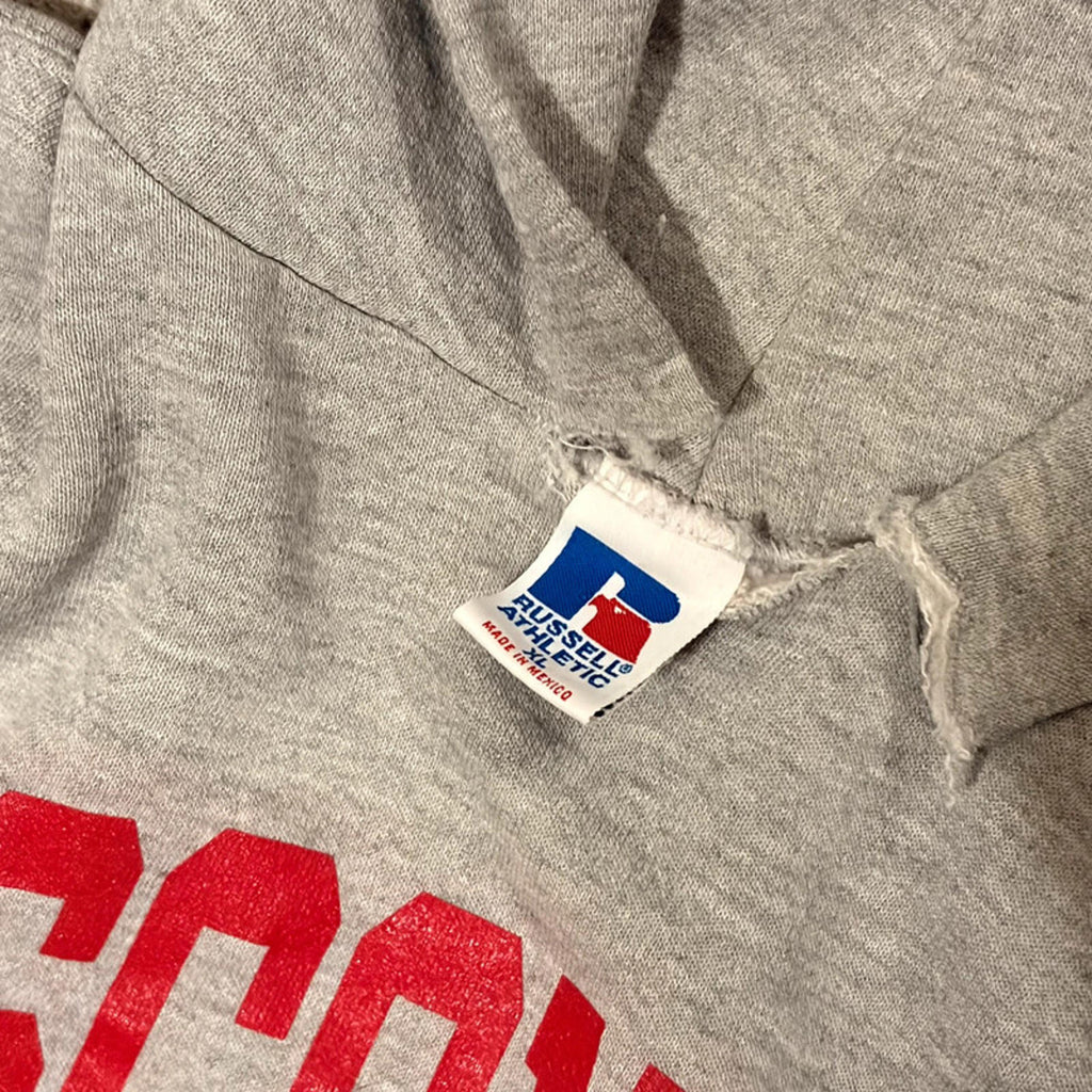 Vintage University of Wisconsin Hoodie - Gray Sweatshirt