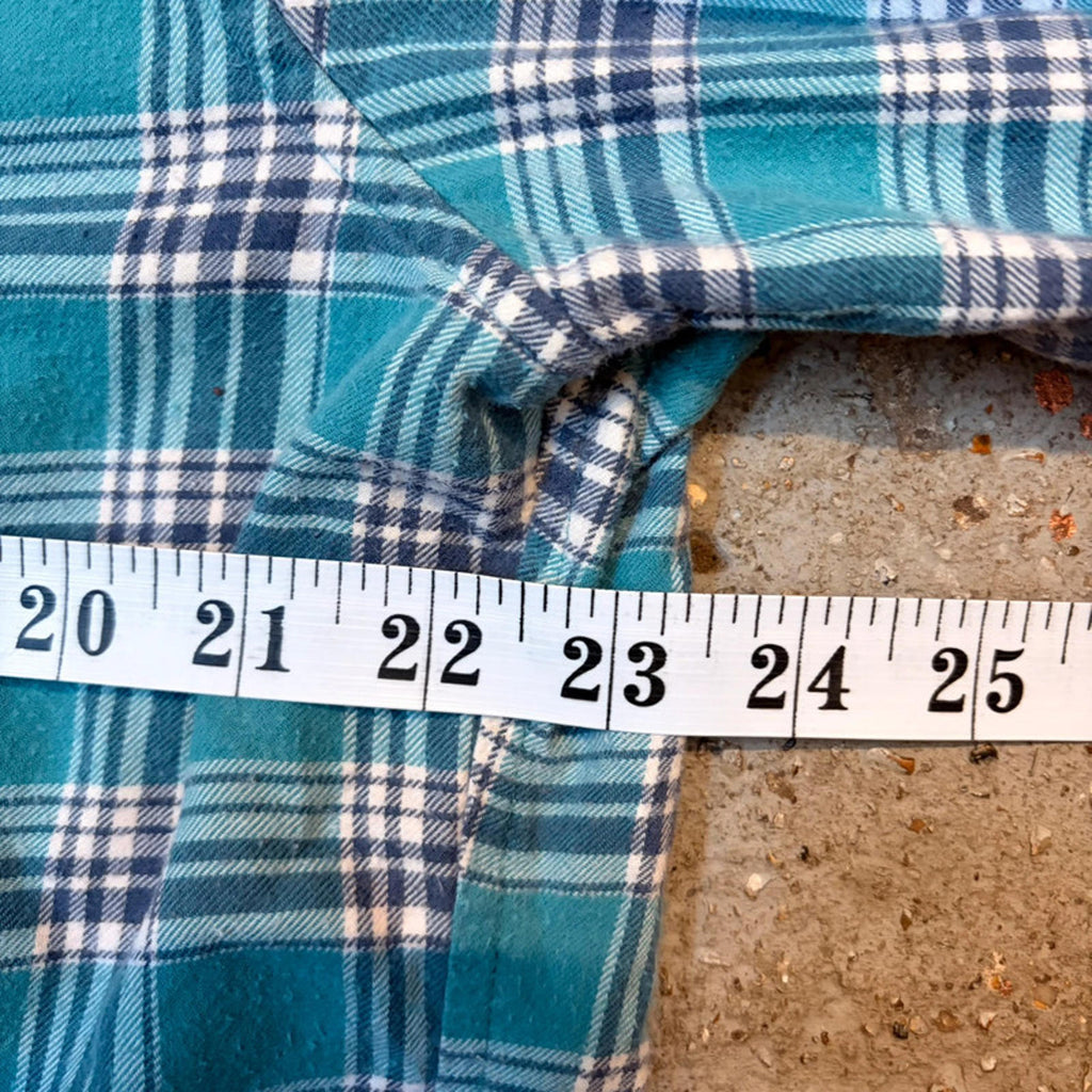 L.L.Bean Flannel Shirt - Teal/Blue Plaid