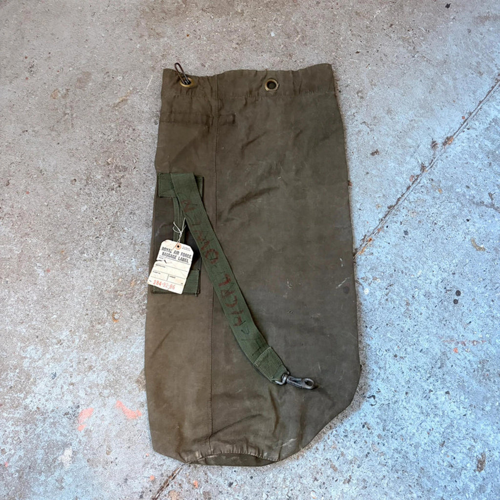 Vintage 1986 Royal Air Force (RAF) Kit Bag - Military Duffle Bag
