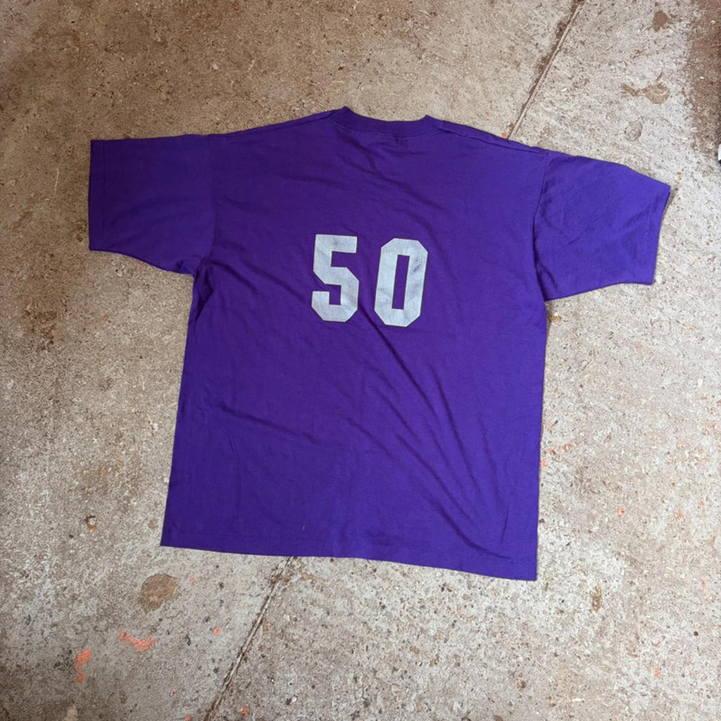 Vintage 90s/Y2K Fruit of the Loom All Stars T-Shirt - Purple XL
