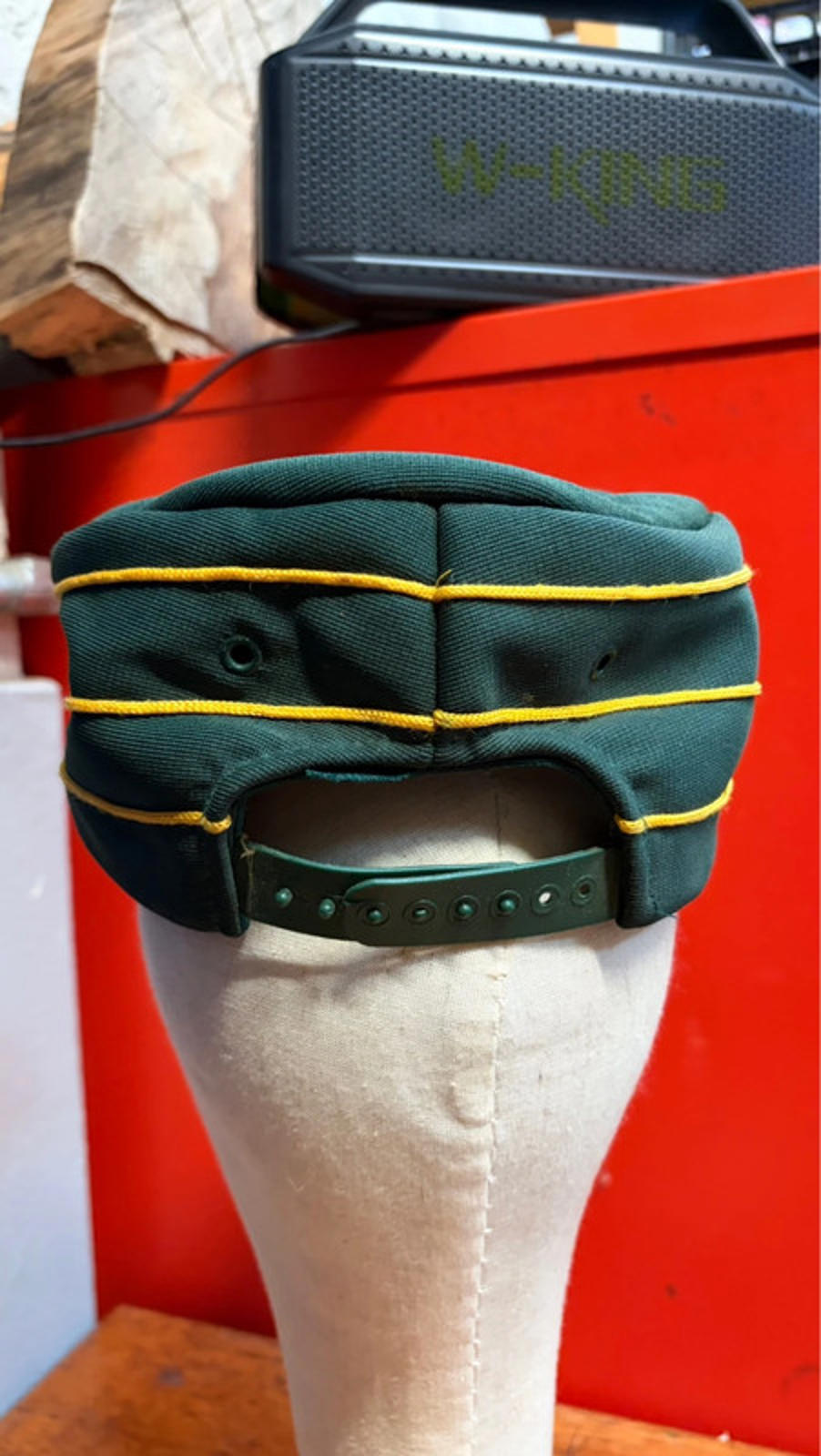 Rare Vintage Oakland A's Pillbox Cap - Green & Yellow Baseball Hat