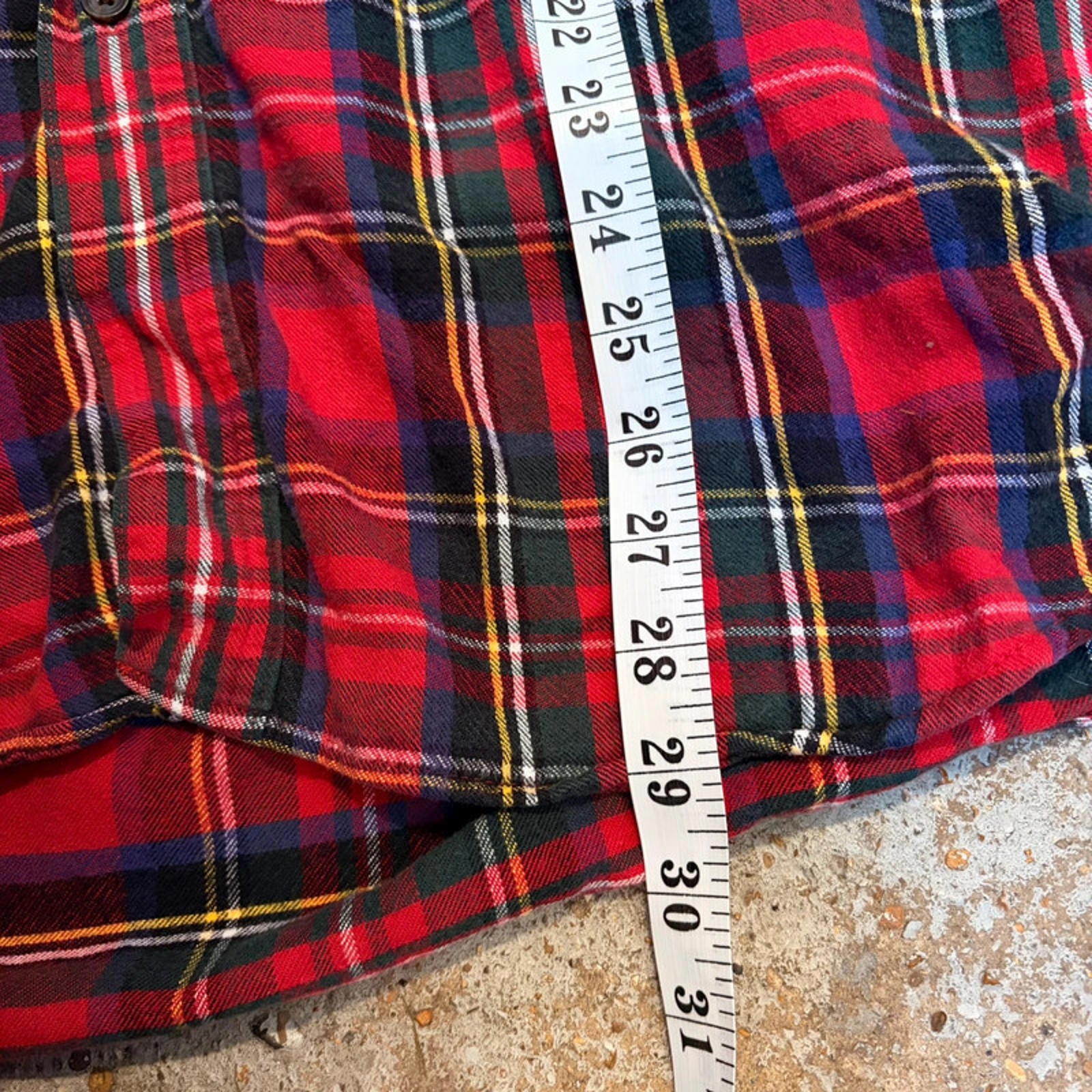 L.L.Bean Flannel Shirt - Red Tartan Plaid