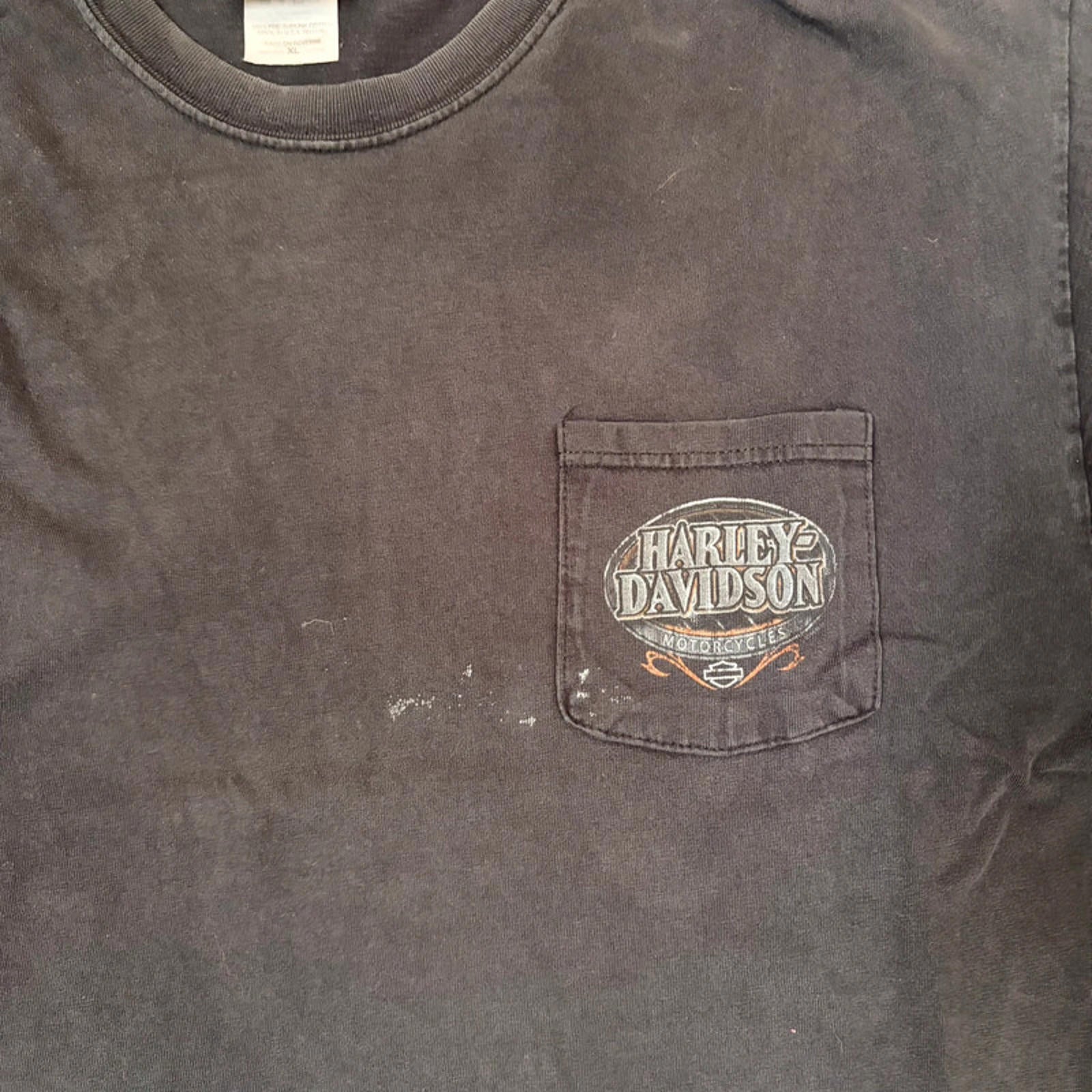 Vintage Harley-Davidson Motorcycles Pocket T-Shirt - Biker Tee