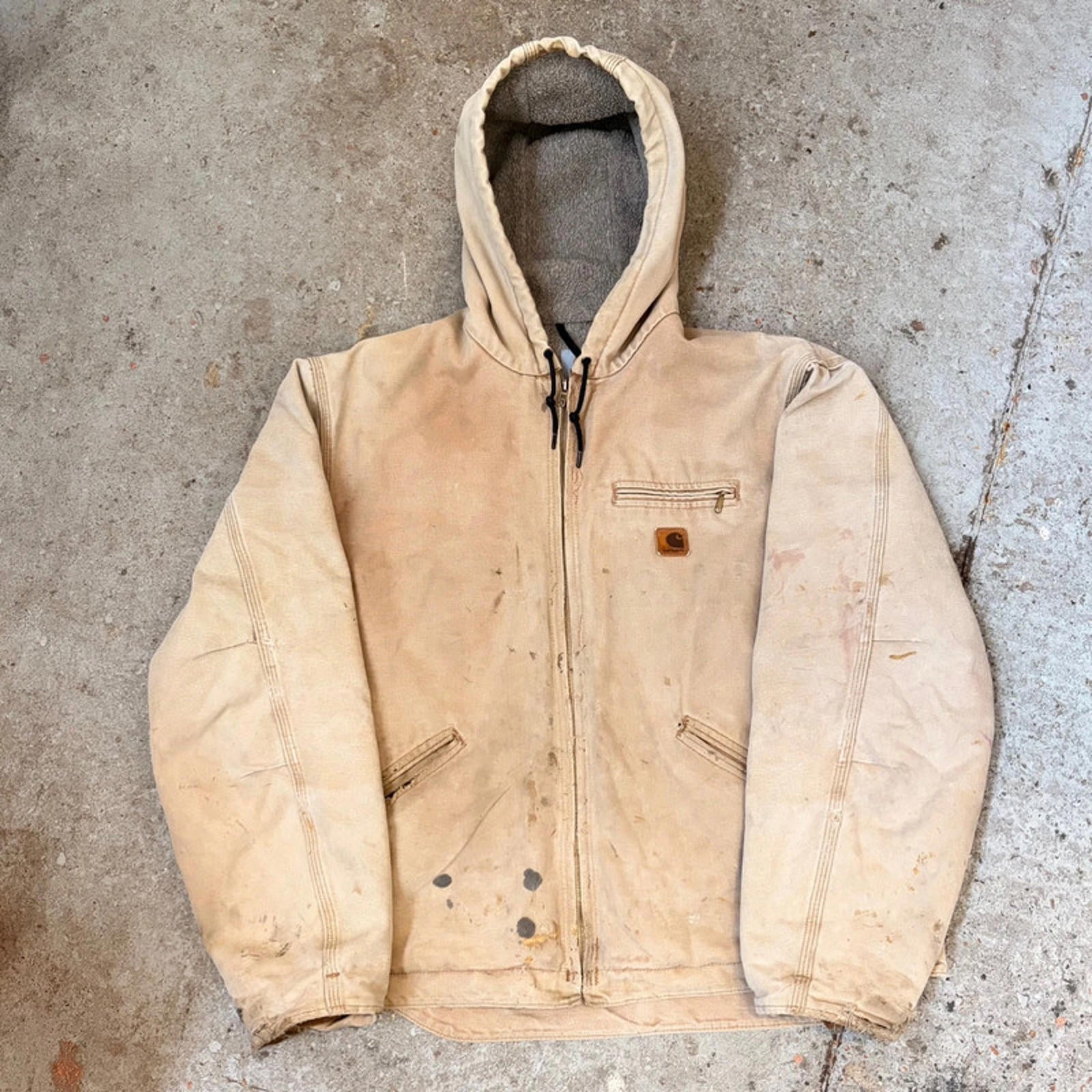 Carhartt Sandstone Active Jacket (J141) - Distressed Khaki