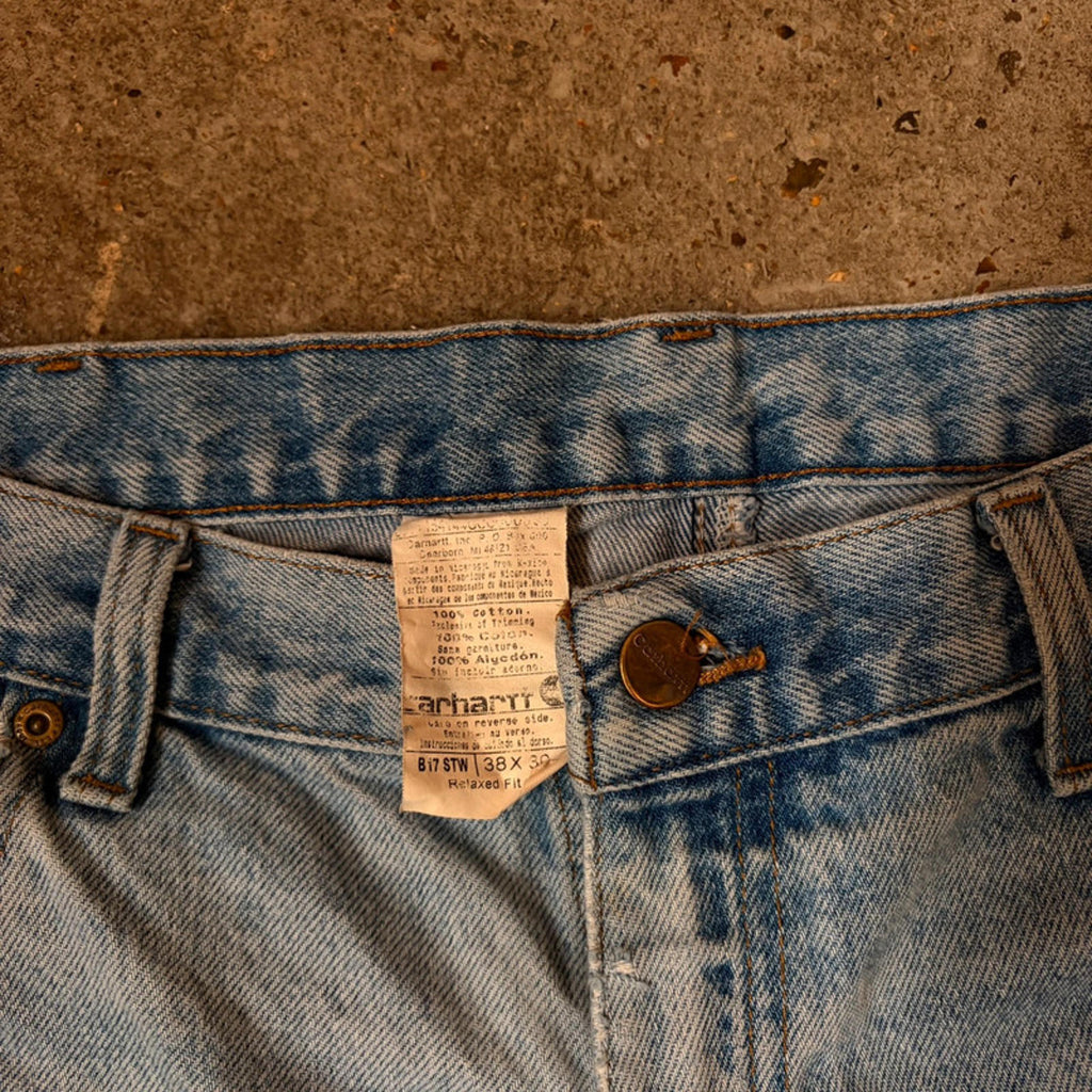 Vintage Carhartt Light Wash Jeans - Distressed & Ripped