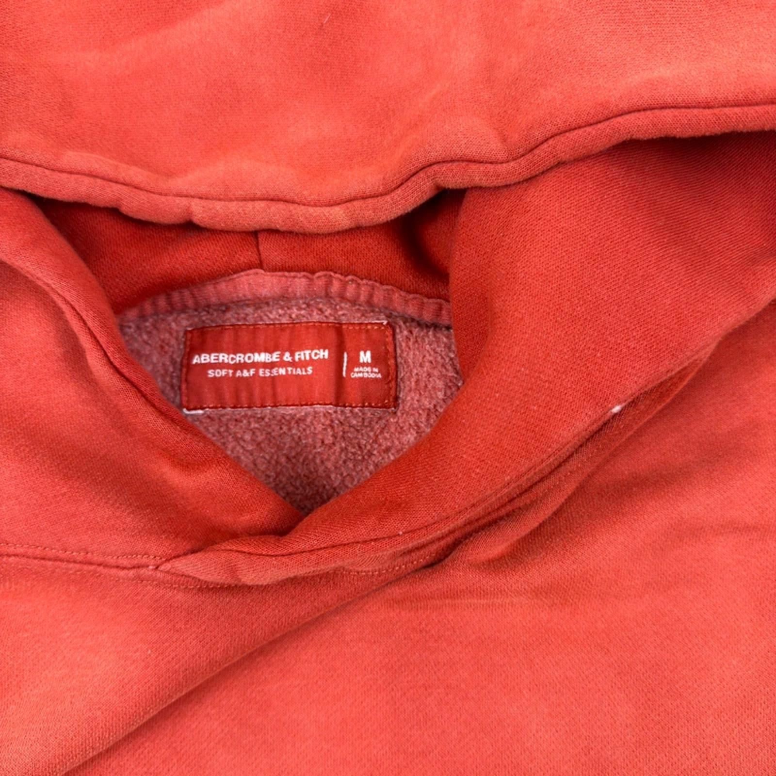 Abercrombie & Fitch Washed Red Hoodie - Size M