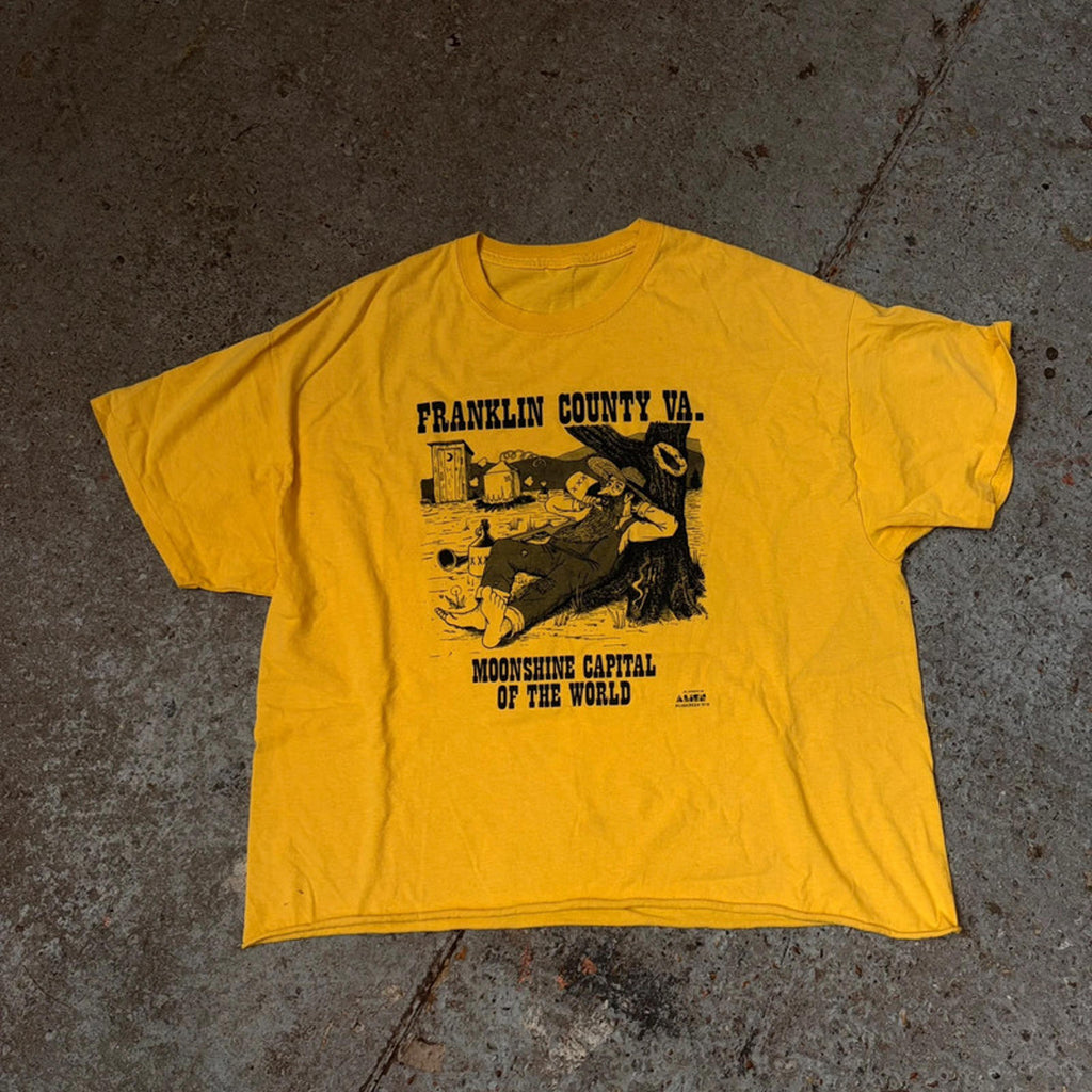 Vintage Franklin County Virginia Moonshine Capital T-Shirt - Cut Hem