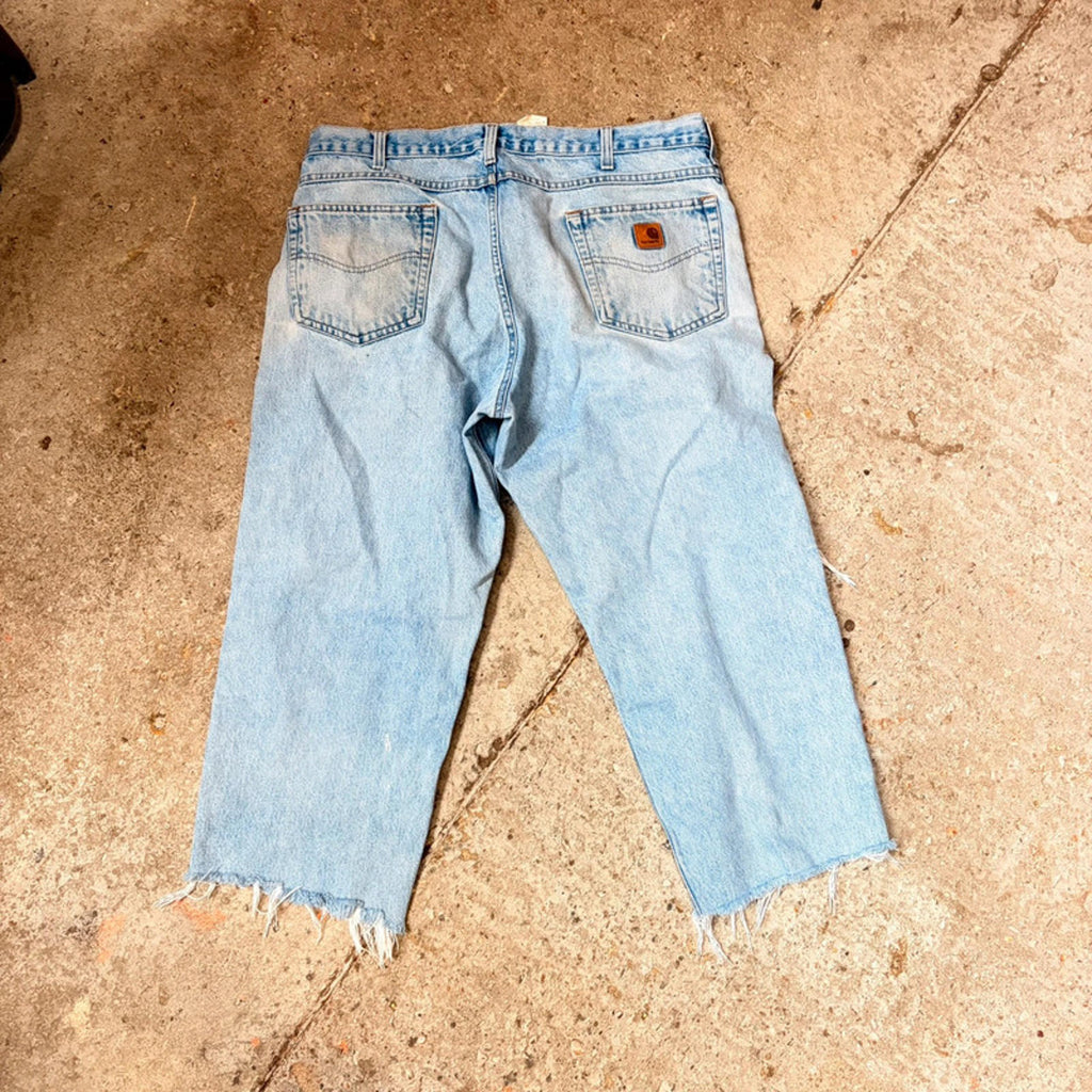 Vintage Carhartt Light Wash Jeans - Distressed & Ripped