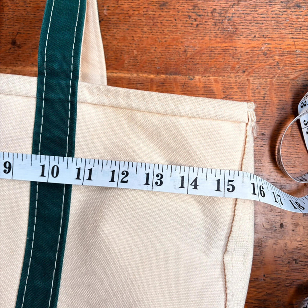 Vintage L.L.Bean Boat and Tote Bag - Hunter Green / Canvas