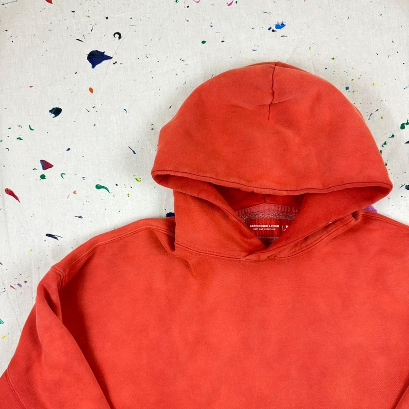 Abercrombie & Fitch Washed Red Hoodie - Size M