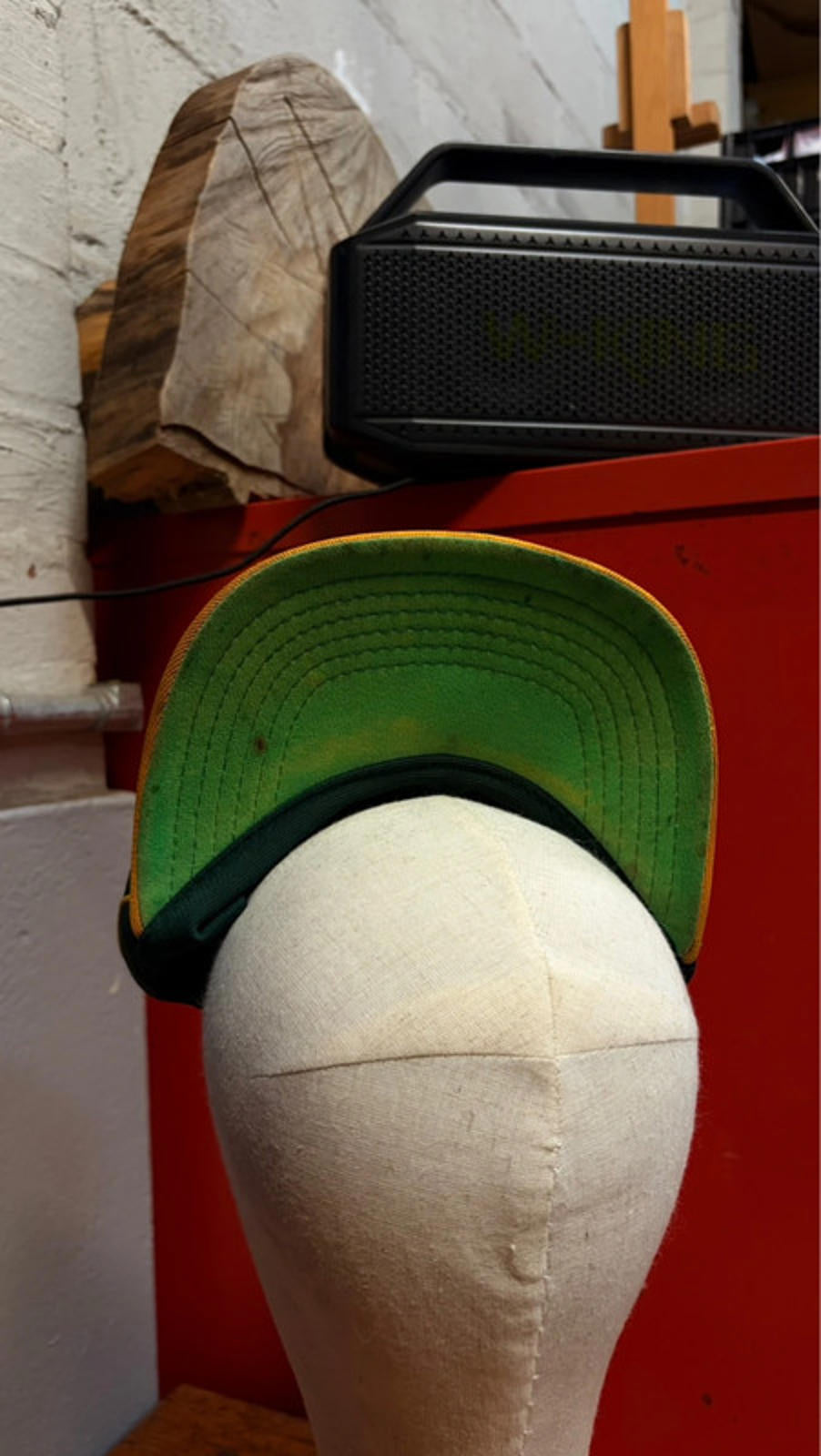 Rare Vintage Oakland A's Pillbox Cap - Green & Yellow Baseball Hat