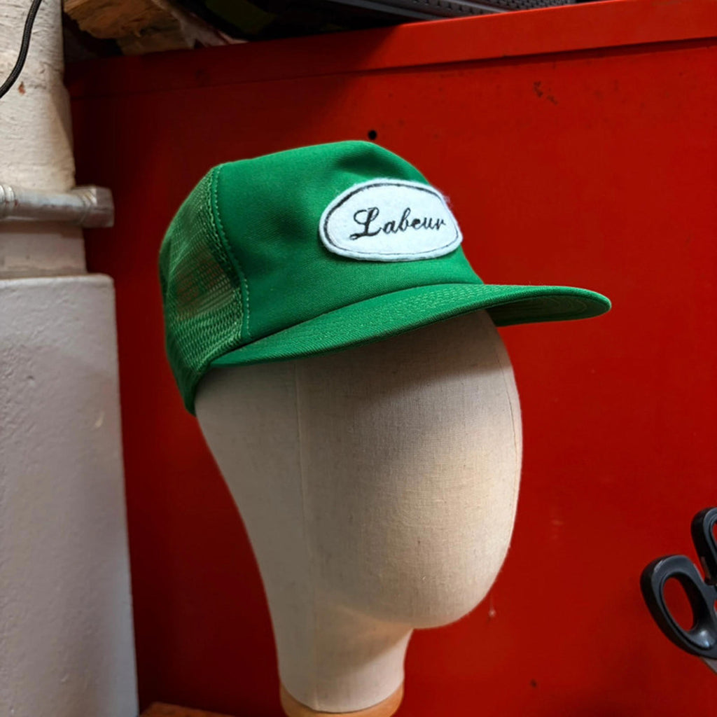 Labeur Vintage Upcycled Cap - Green Mesh Trucker