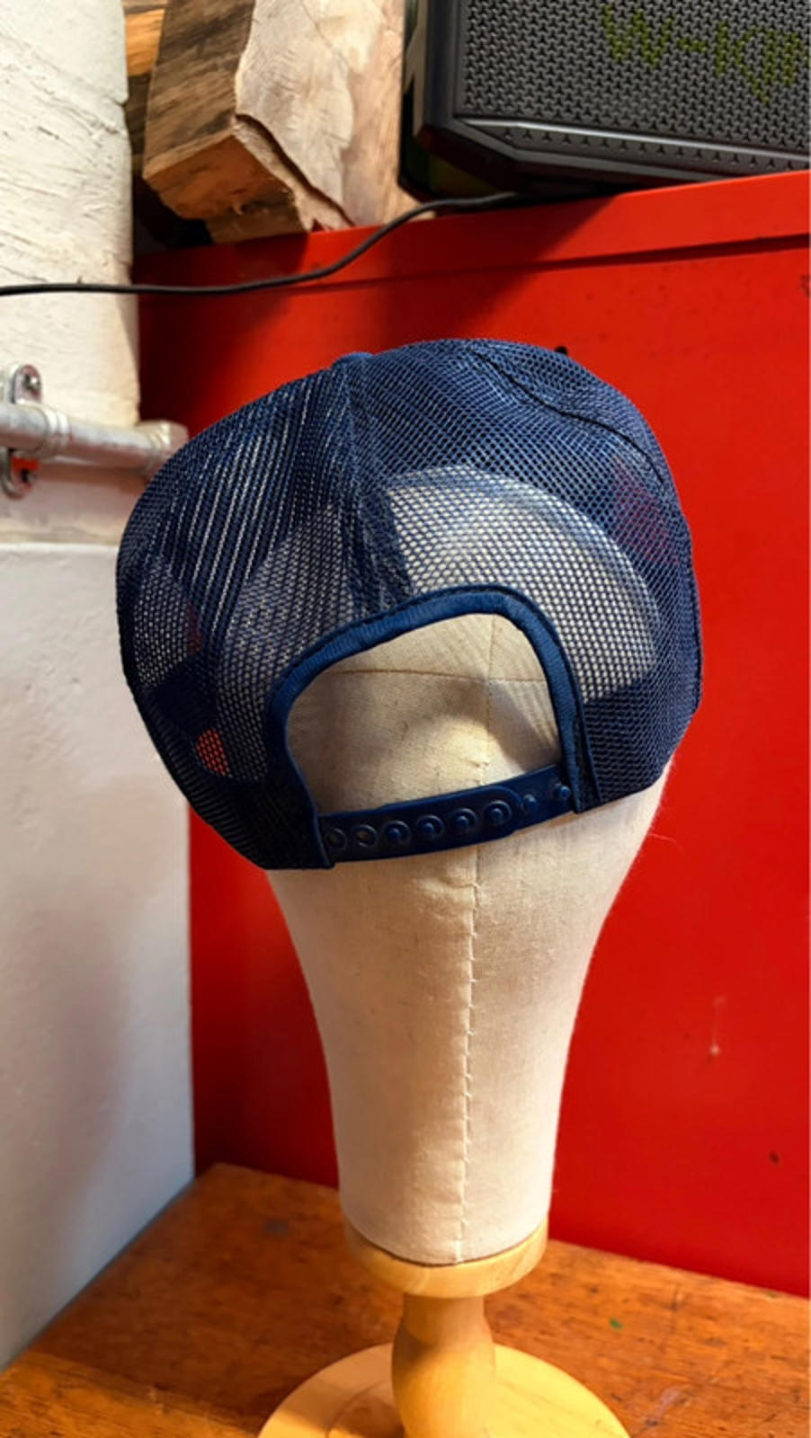 Vintage Navy Blue Crown Lift Trucks Cap - Embroidered Workwear