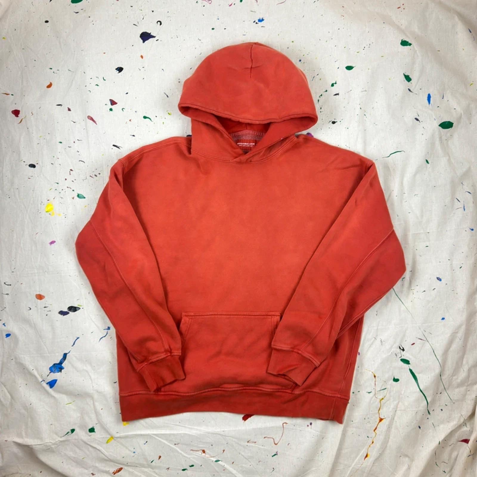 Abercrombie & Fitch Washed Red Hoodie - Size M