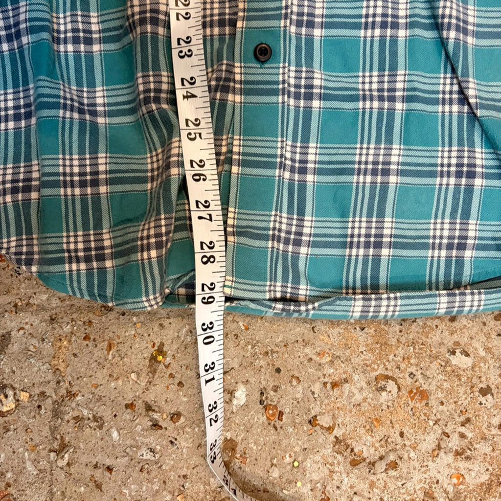 L.L.Bean Flannel Shirt - Teal/Blue Plaid