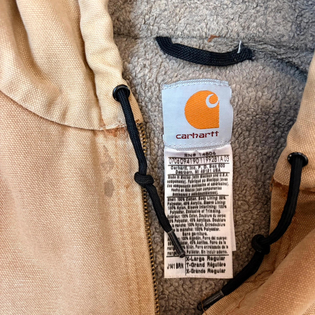 Carhartt Sandstone Active Jacket (J141) - Distressed Khaki