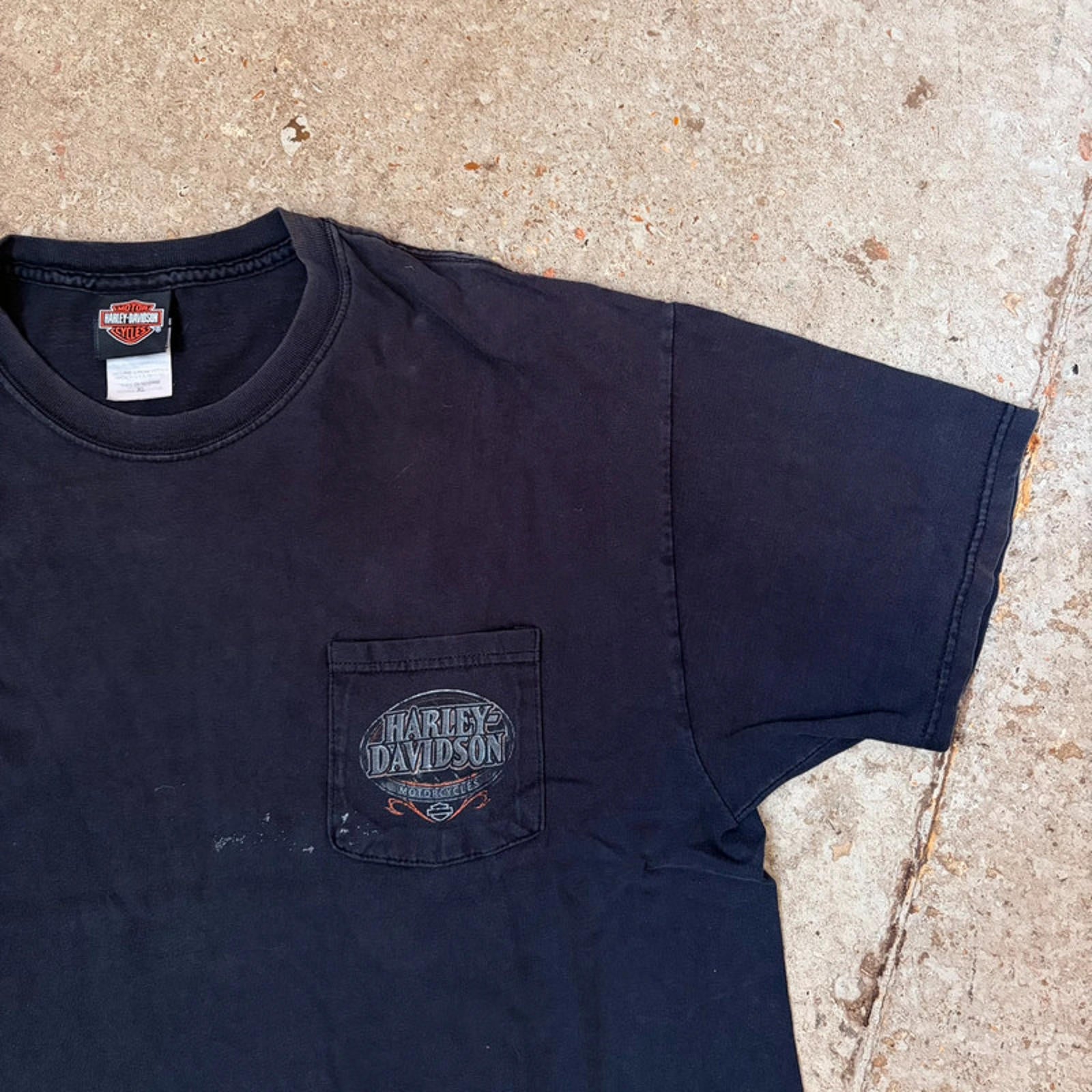 Vintage Harley-Davidson Motorcycles Pocket T-Shirt - Biker Tee