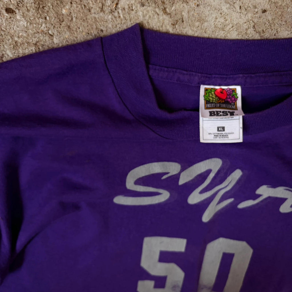 Vintage 90s/Y2K Fruit of the Loom All Stars T-Shirt - Purple XL