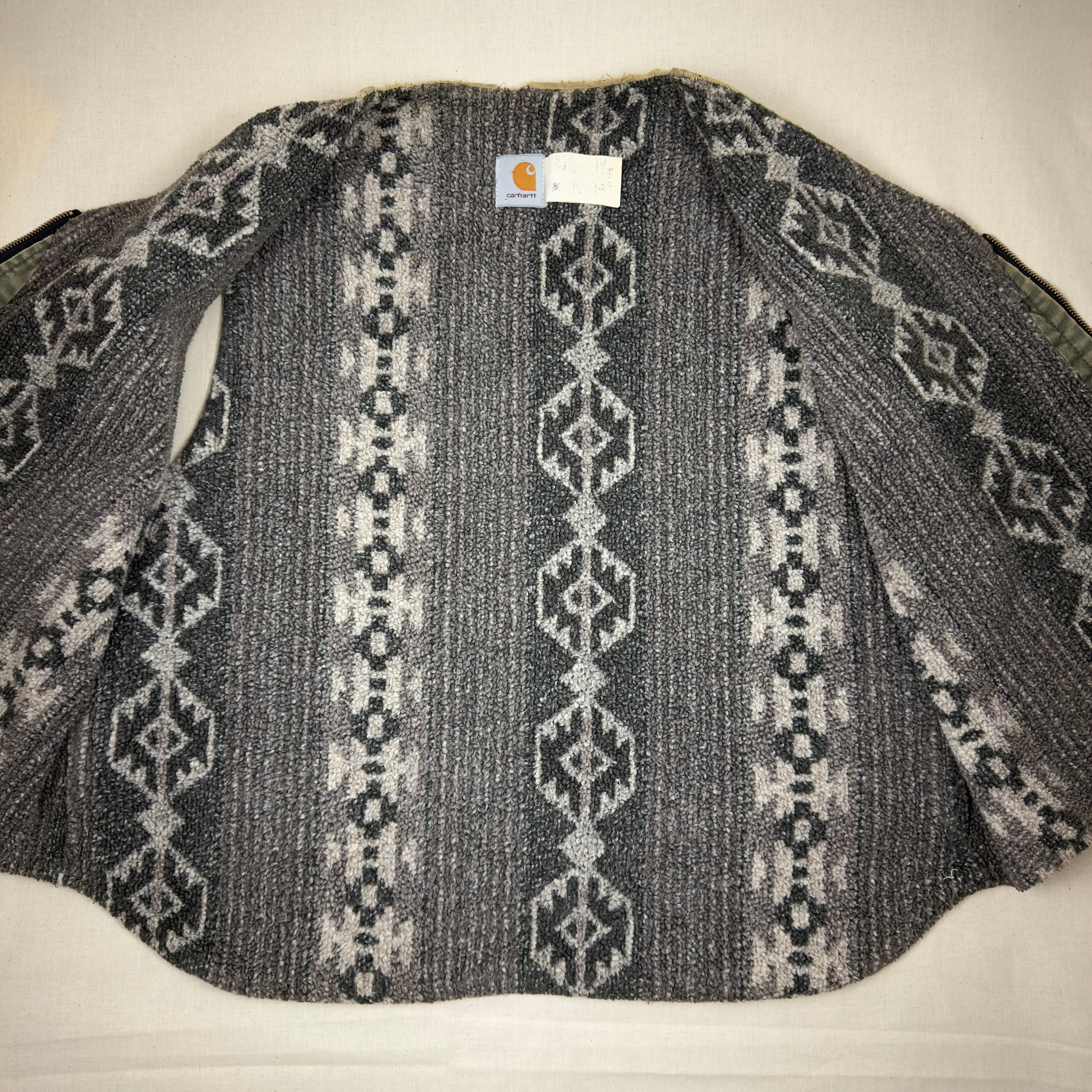 Carhartt - Sandstone Vest - Moss Green / Aztec Quilt Lined (XXL)