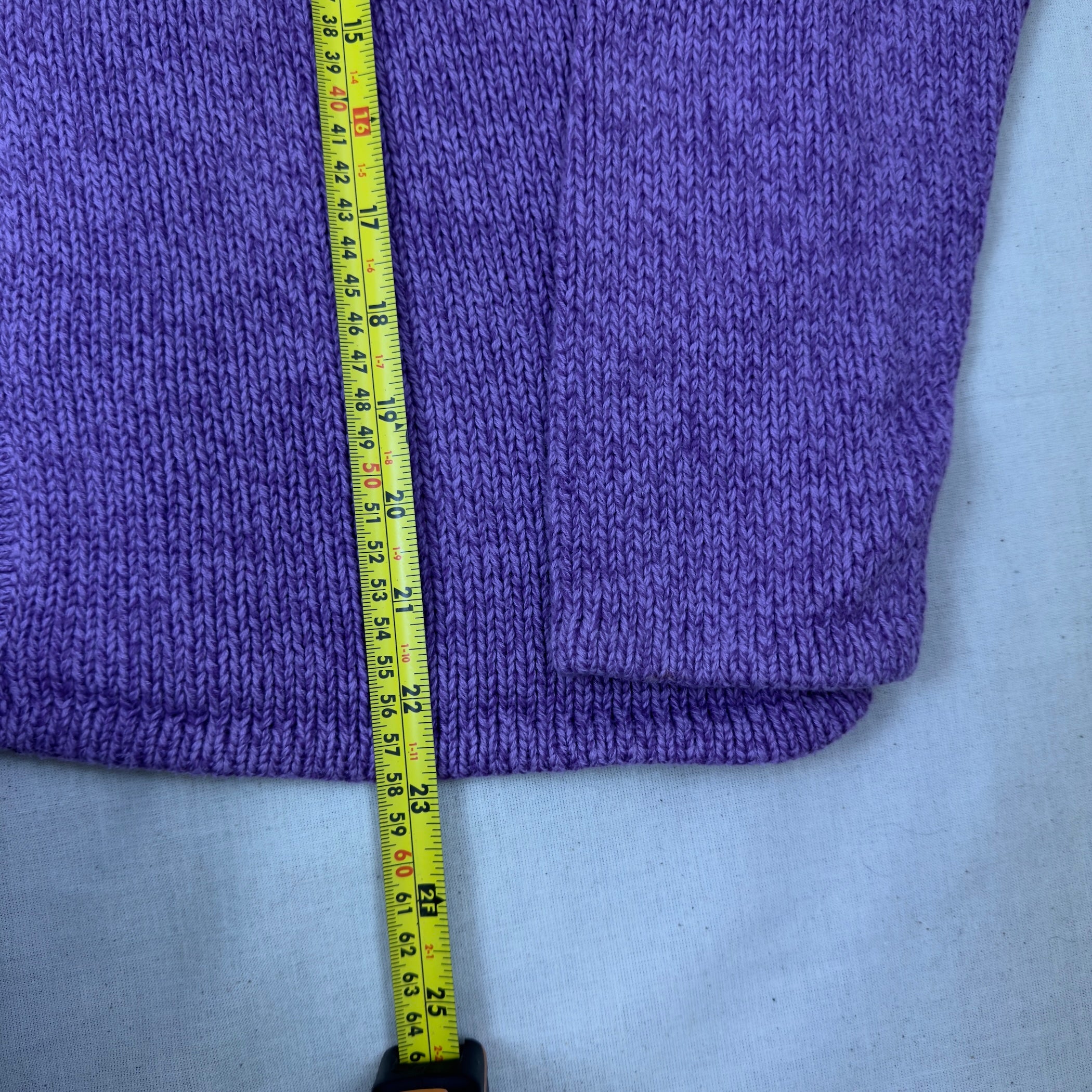 L.L. Bean - Cotton Knit Cardigan - Lavender (M)