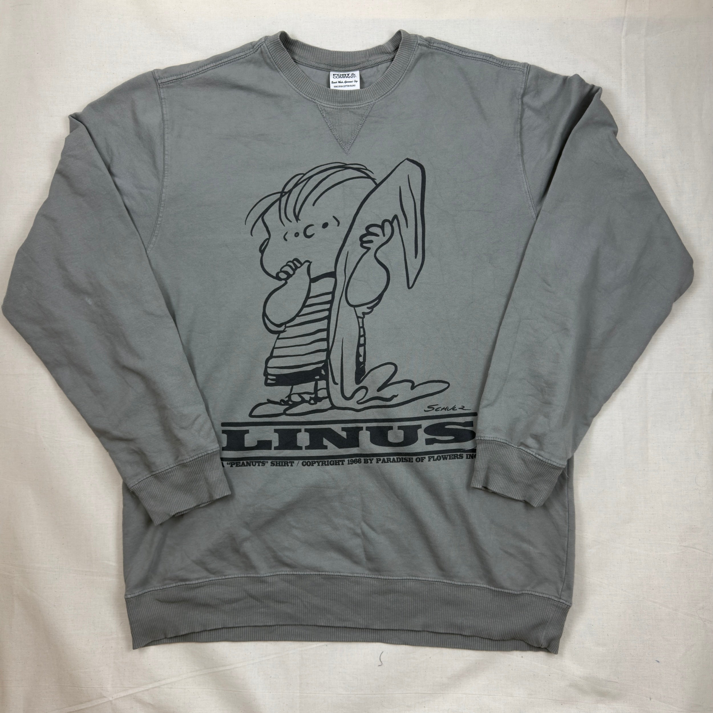 Port & Company / Linus - Bootleg Copyright Graphic Sweatshirt - Grey (L)