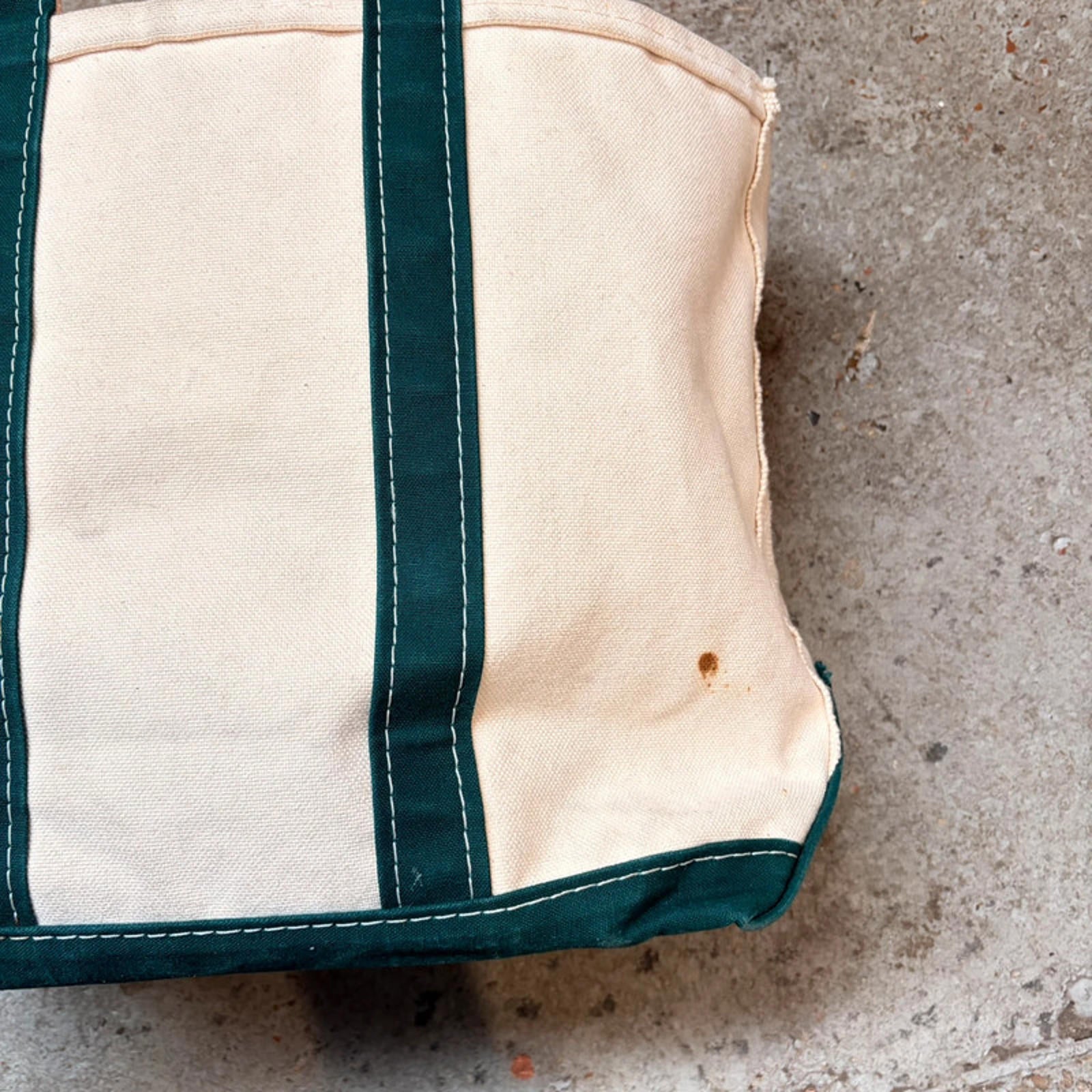 Vintage L.L.Bean Boat and Tote Bag - Hunter Green / Canvas