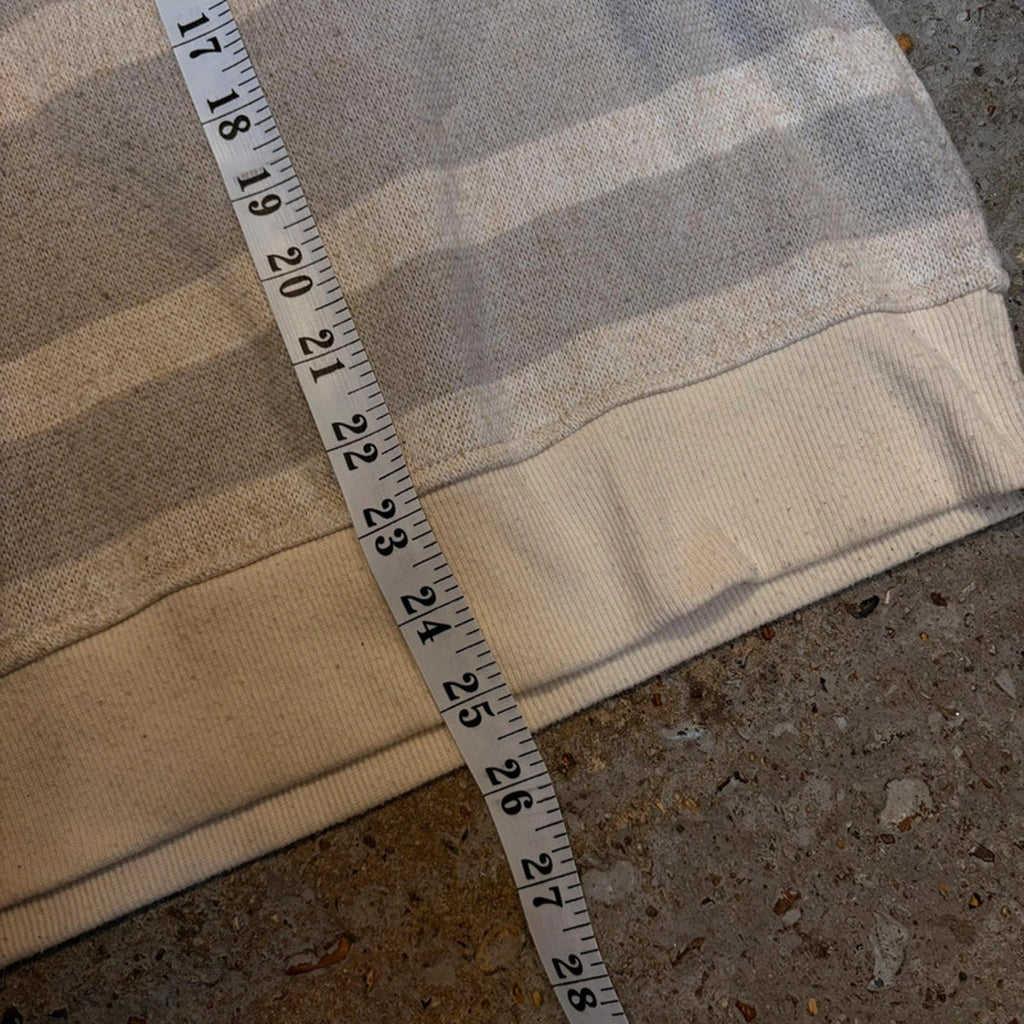 L.L.Bean Striped Crewneck Sweatshirt - Oatmeal Knit