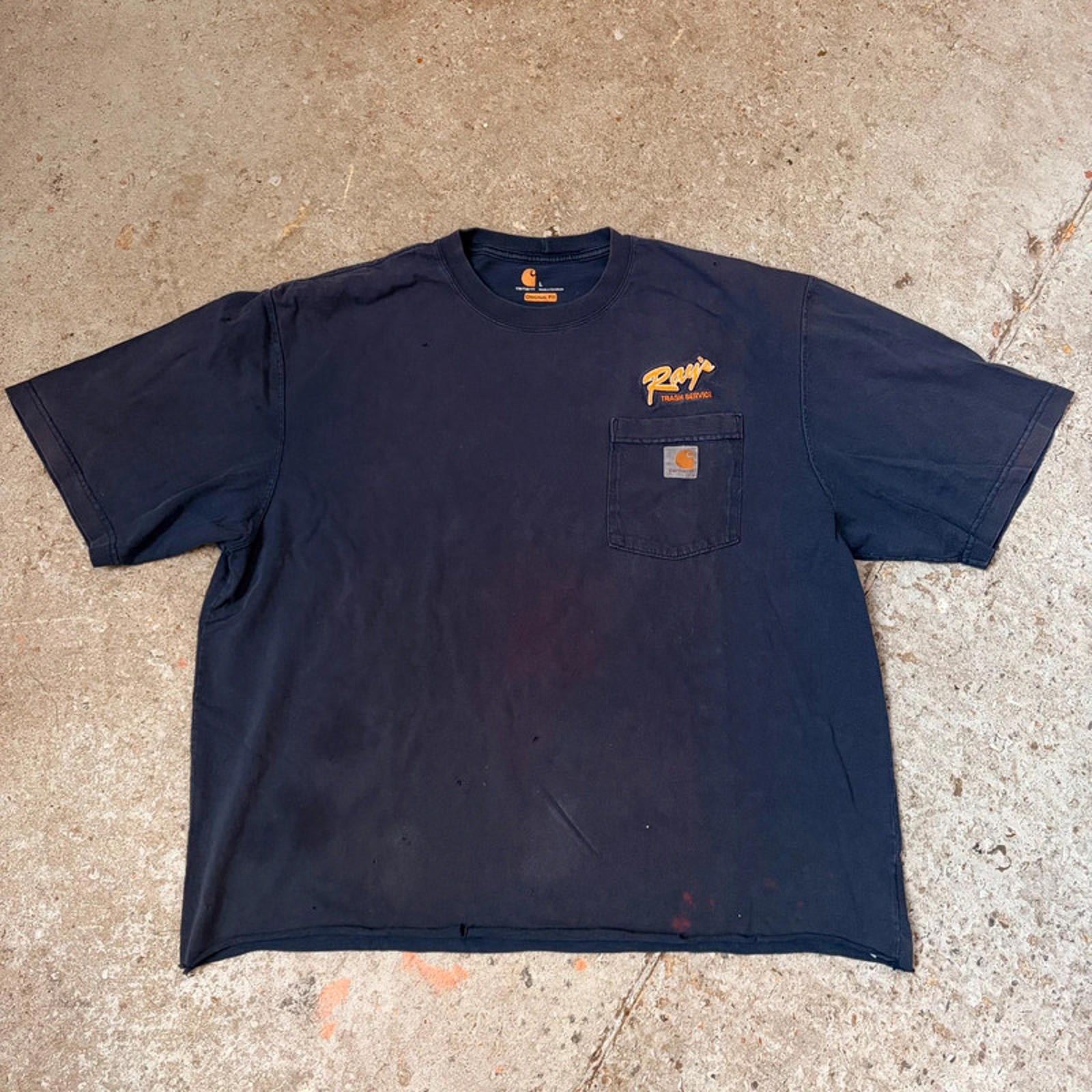 Vintage Carhartt Workwear Pocket T-Shirt - Ray's Trash Service