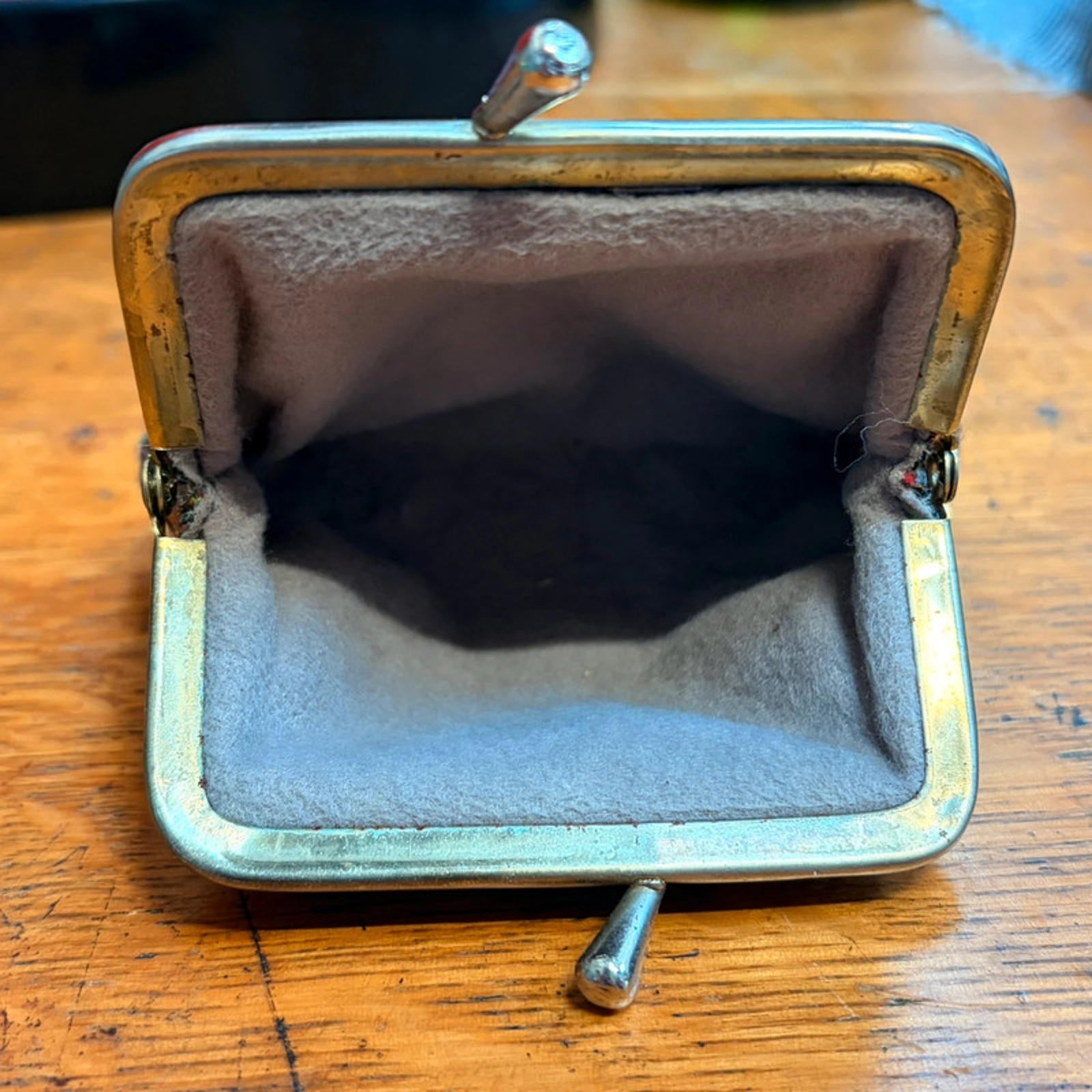 Vintage Navajo Tapestry Clasp Coin Purse