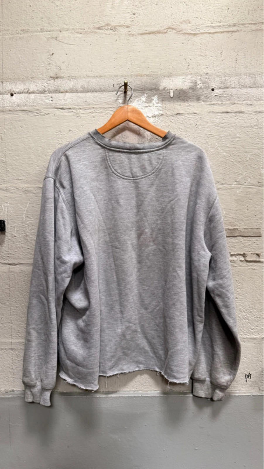 distressed and cropped boxy carhartt blank sweater