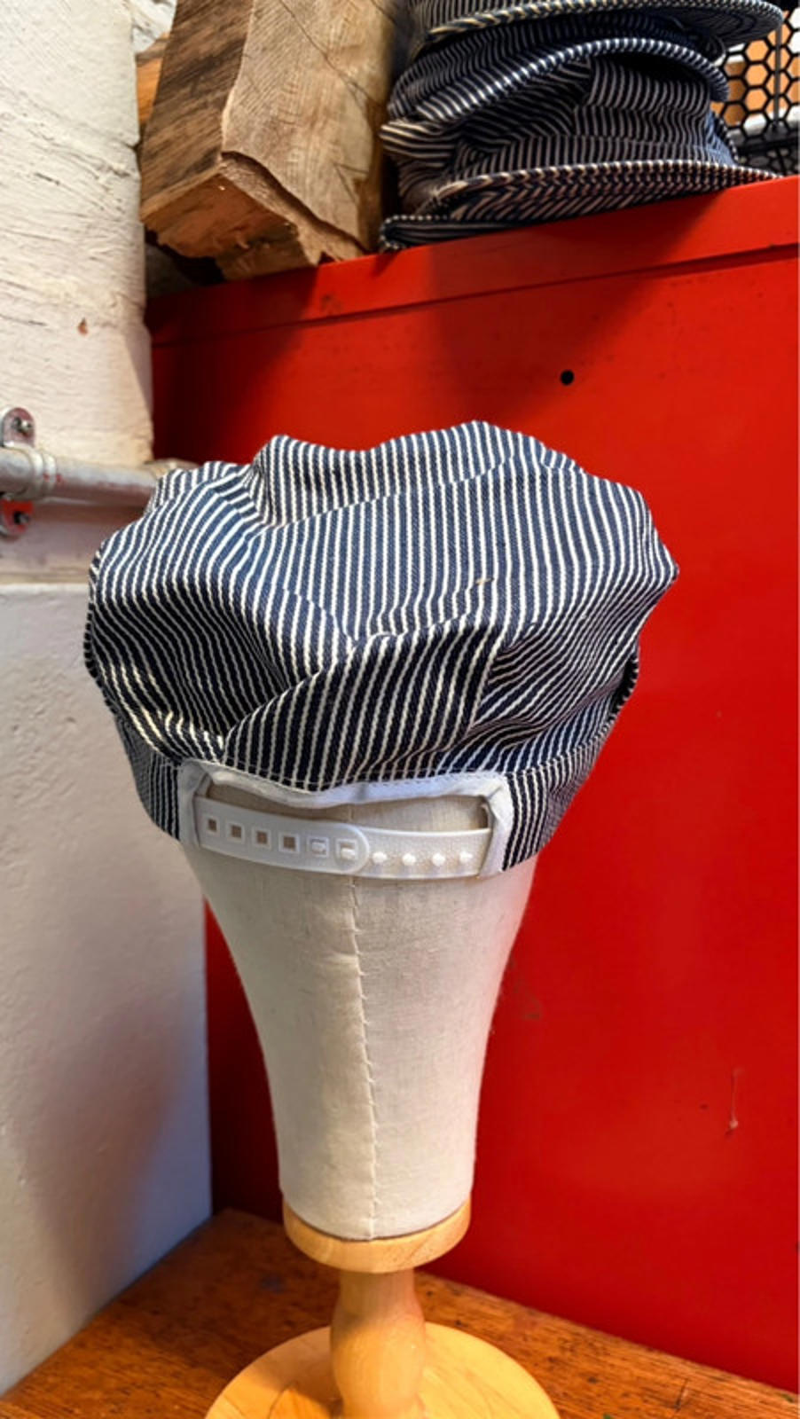 Vintage Union Pacific Railroad Engineer Cap (Hickory Stripe)