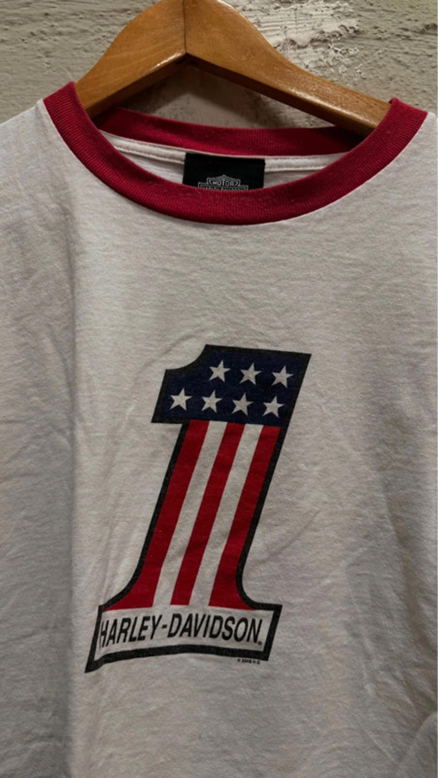 Vintage Harley Davidson Ringer Tee