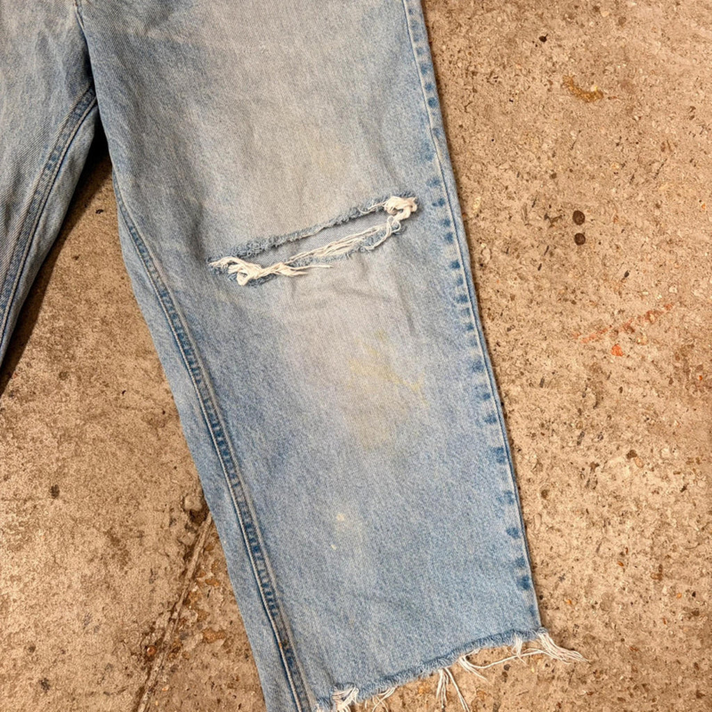 Vintage Carhartt Light Wash Jeans - Distressed & Ripped