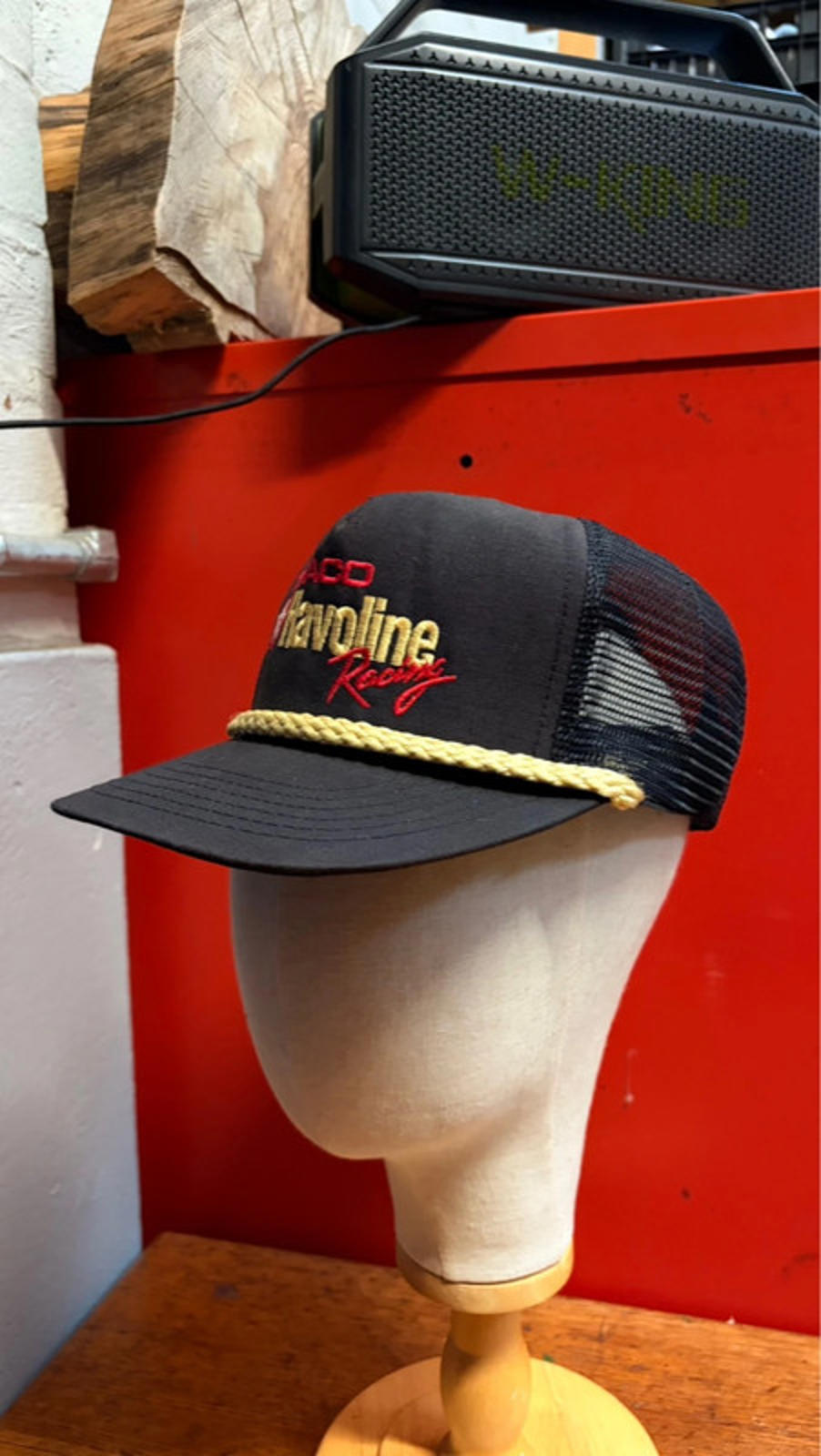 Vintage Texaco Havoline Racing Trucker Hat - Black Rope Snapback
